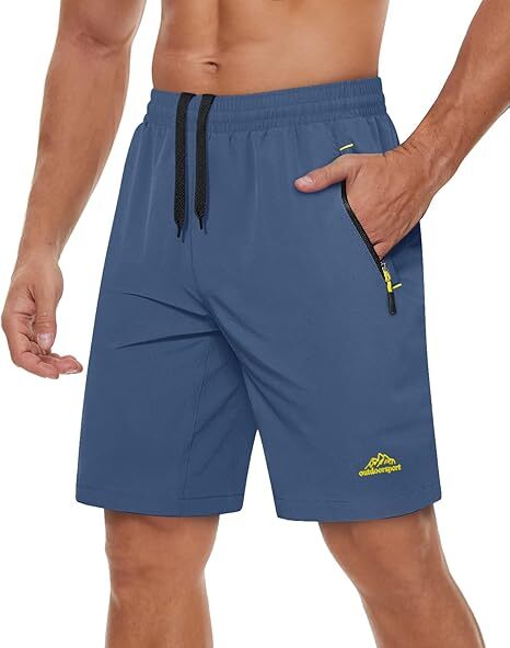 Men's workout running shorts(Pockets on both the front and back)