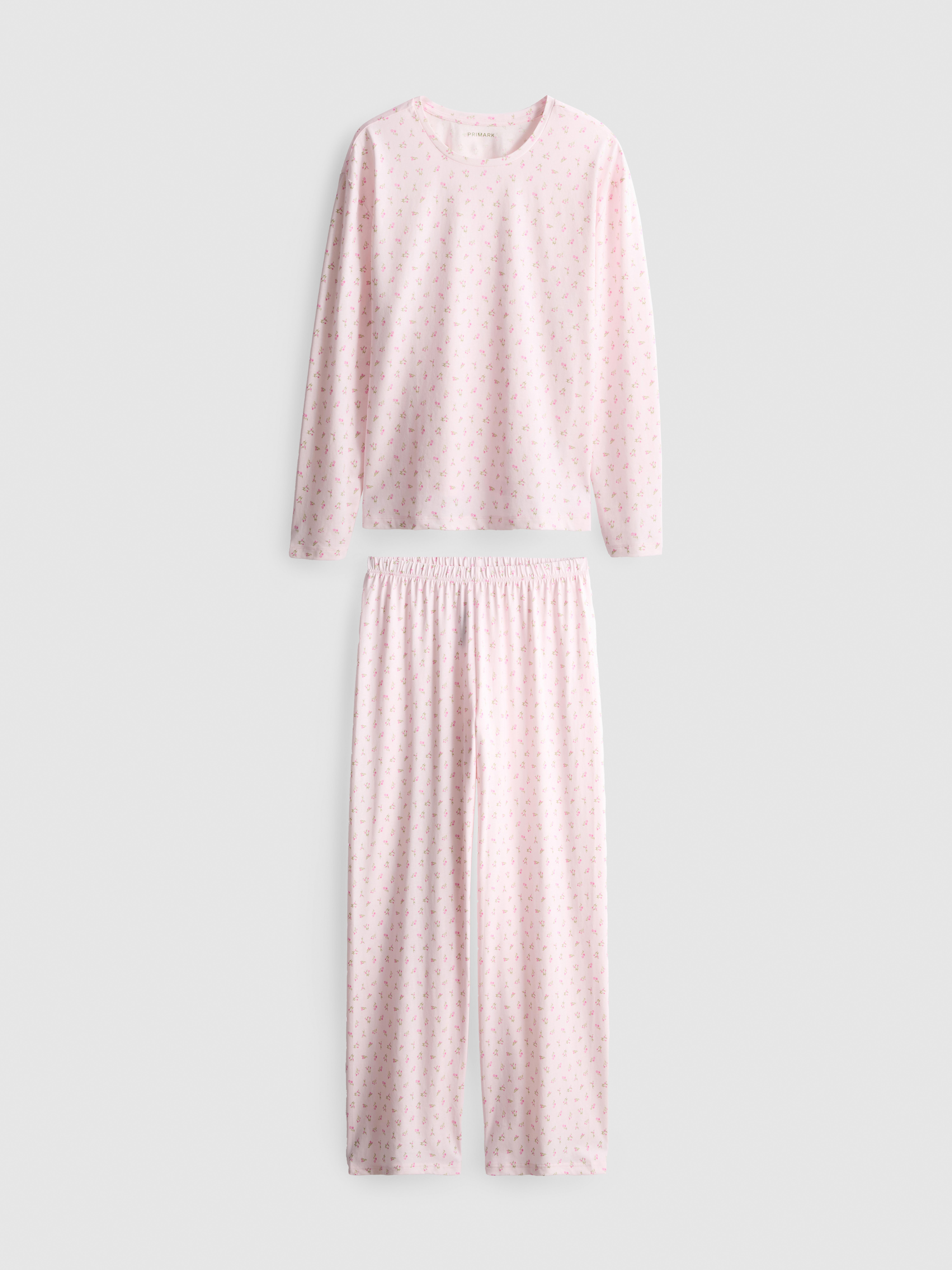 Pure Cotton Printed Crewneck Pajamas