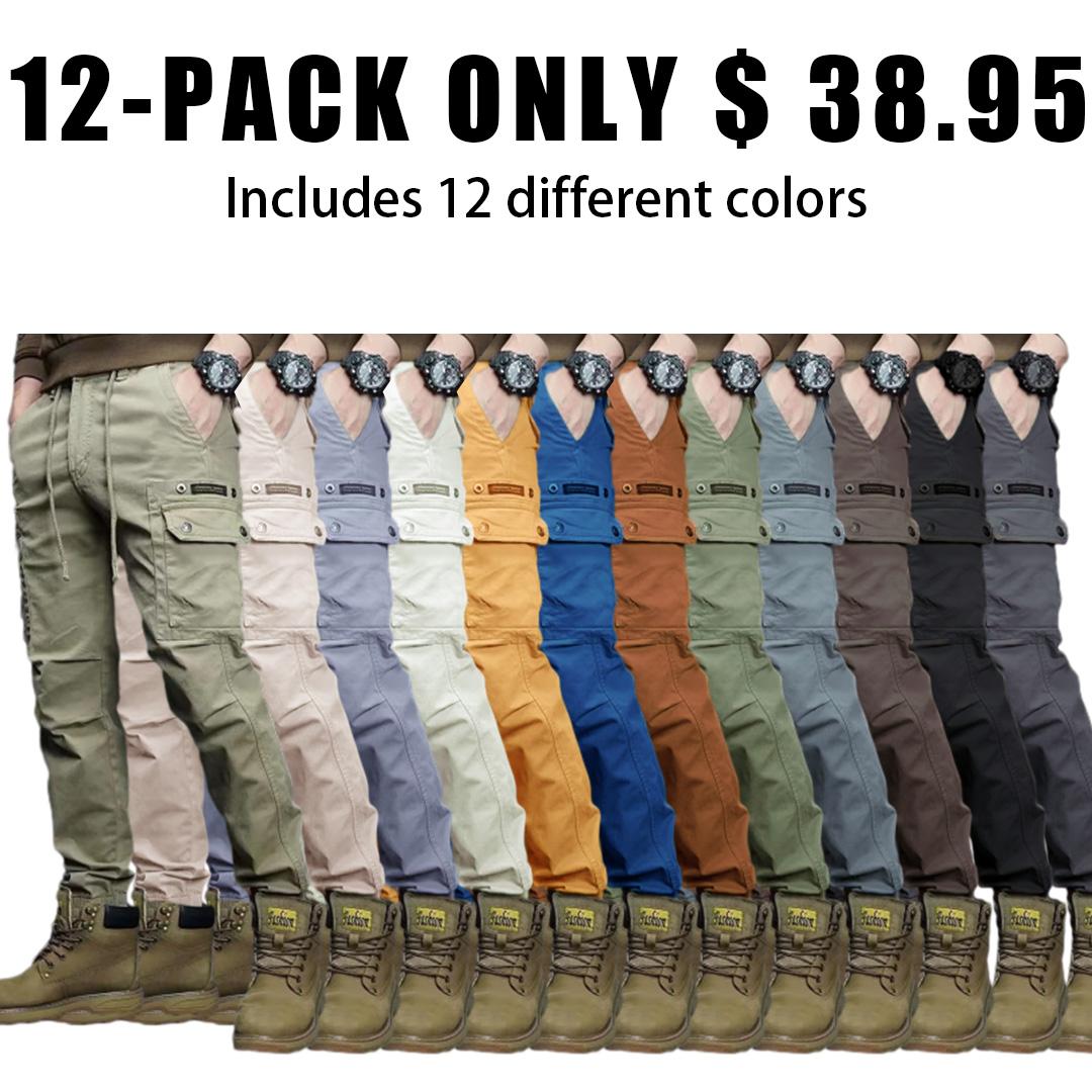 🔥12 packs ＄38.85 today（Includes all colors） Men's Work Pants