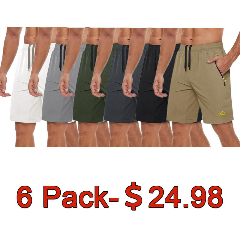 Men's workout running shorts(Pockets on both the front and back)