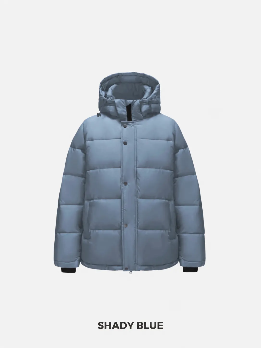 Men's Detachable-Hooded Puffer Jacket