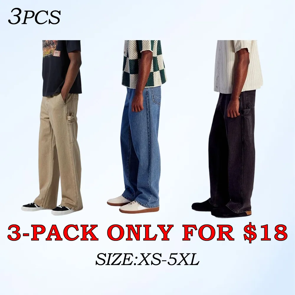 Men's Cotton Baggy Cargo Jeans