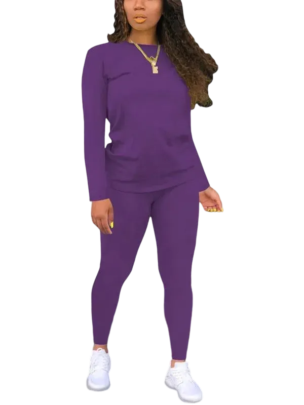 💥Clearance Sale⏰ Women's solid color elastic waist pants suit🔥