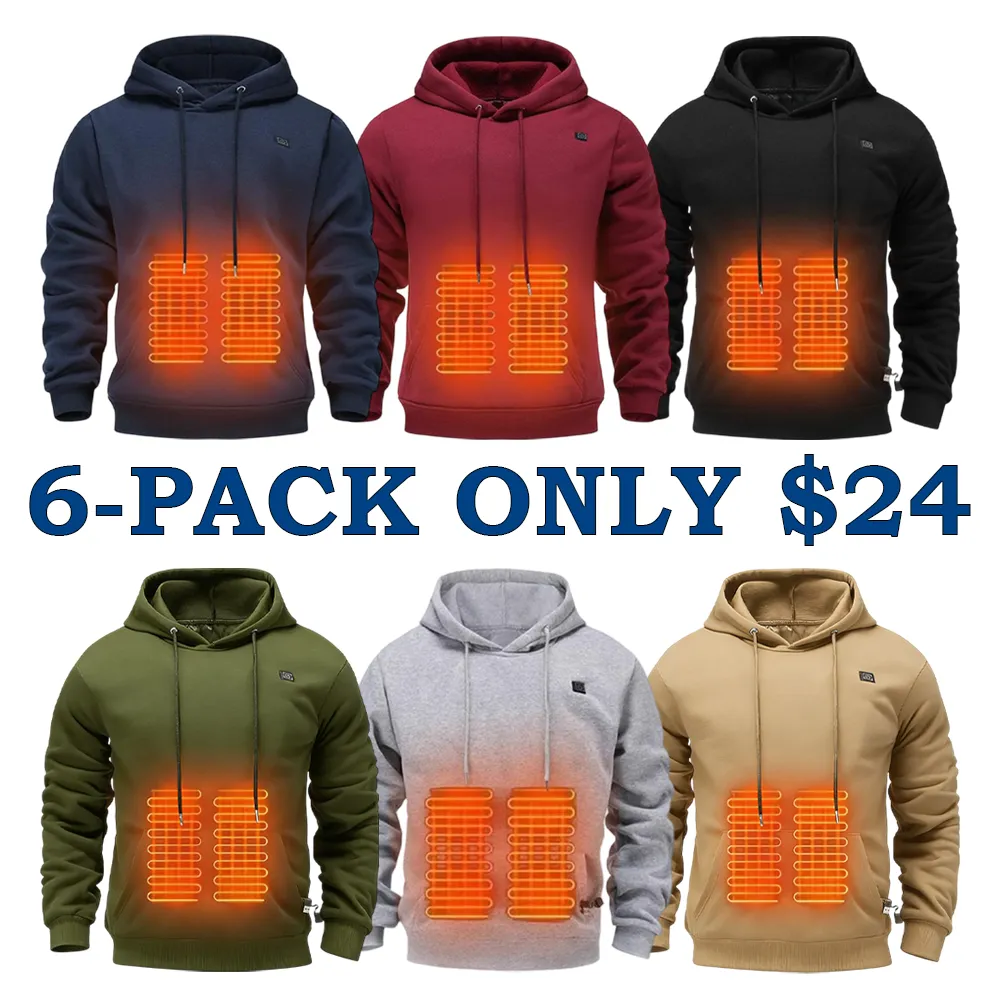 Men's Smart Heated Hoodie (Equipped with a Charging Battery)