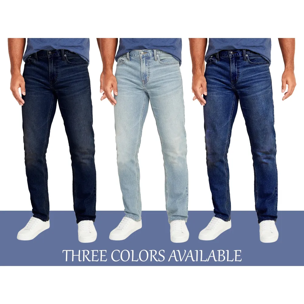 Men's 6-Pack Flex Stretch Slim Straight Jeans