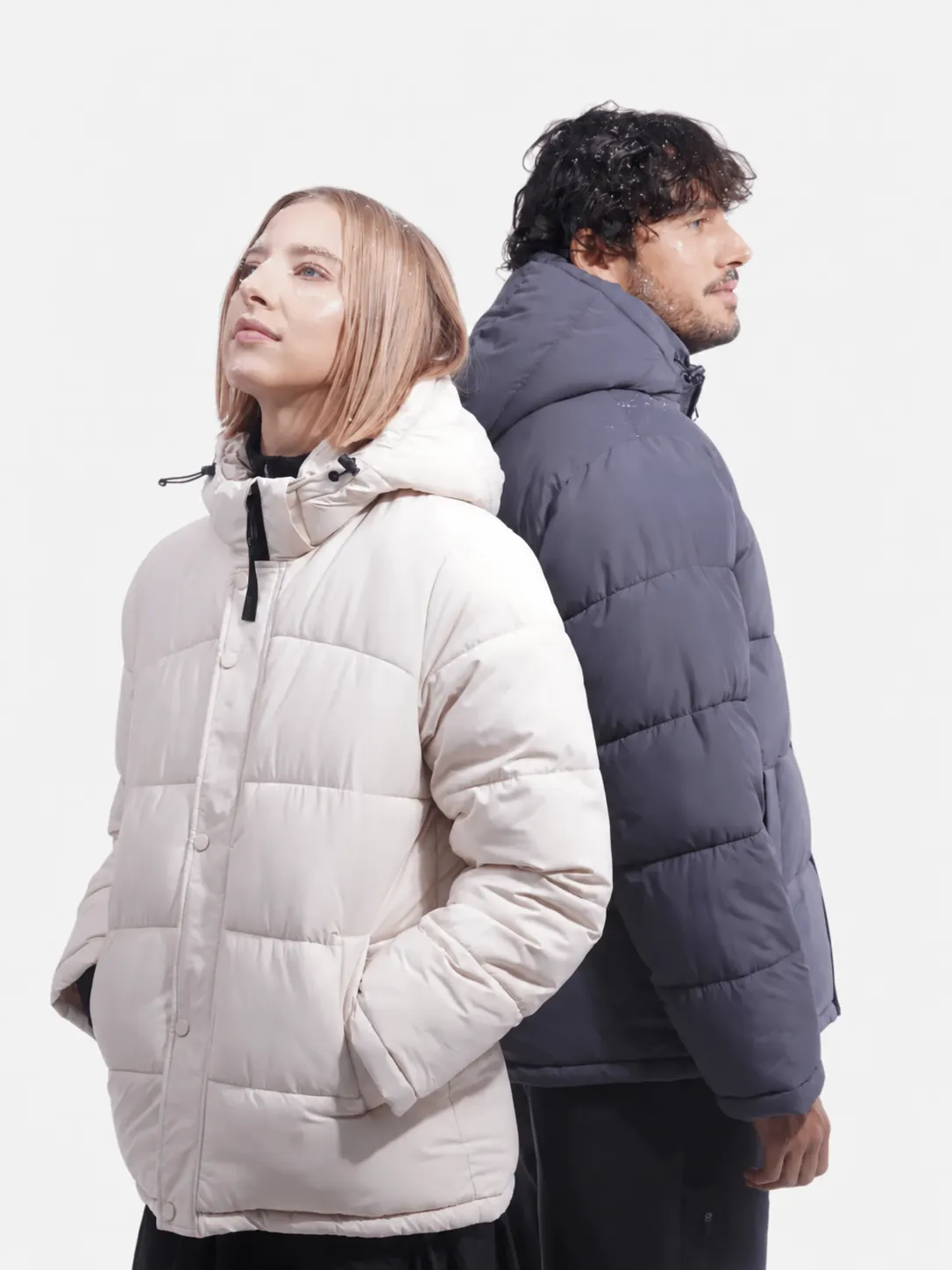Men's Detachable-Hooded Puffer Jacket