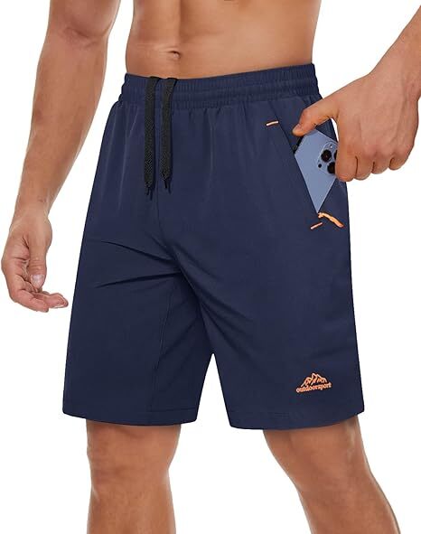Men's workout running shorts(Pockets on both the front and back)