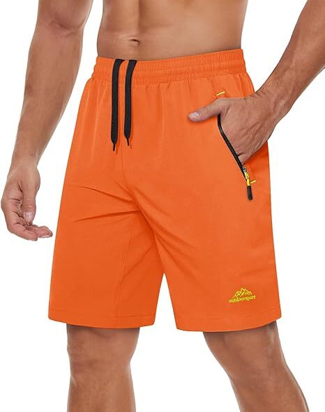 Men's workout running shorts(Pockets on both the front and back)