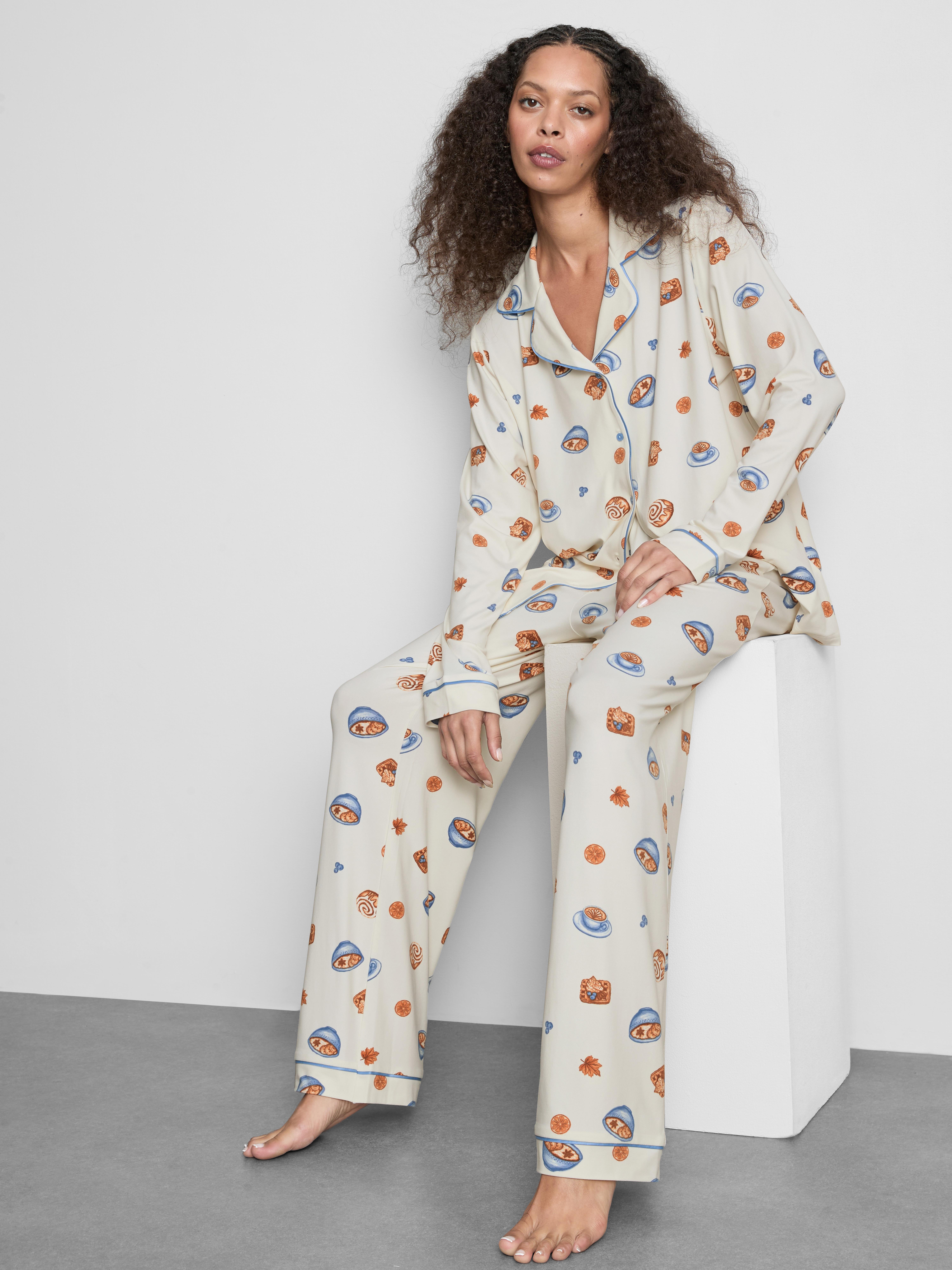 Printed Boyfriend Pajamas