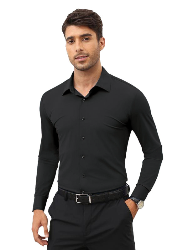 16-Way Stretch Slim Fit Long Sleeve Button Down Shirts Wrinkle Free Traveler Shirts