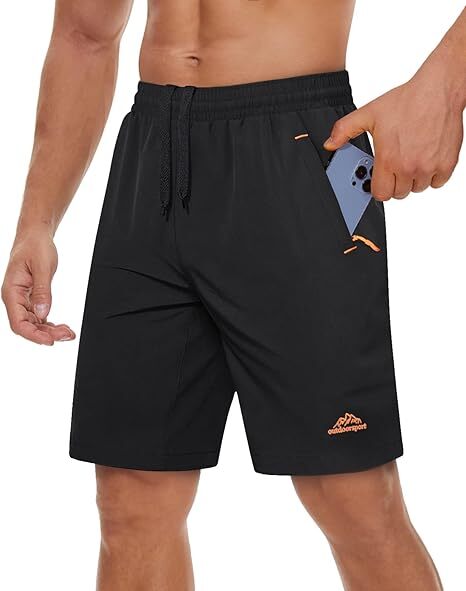 Men's workout running shorts(Pockets on both the front and back)