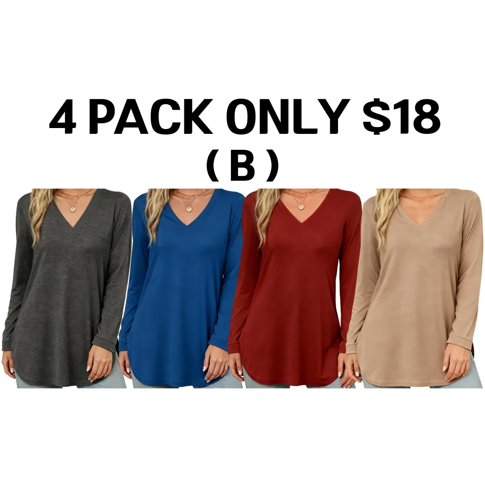 Women's belted top, long-sleeved shirt