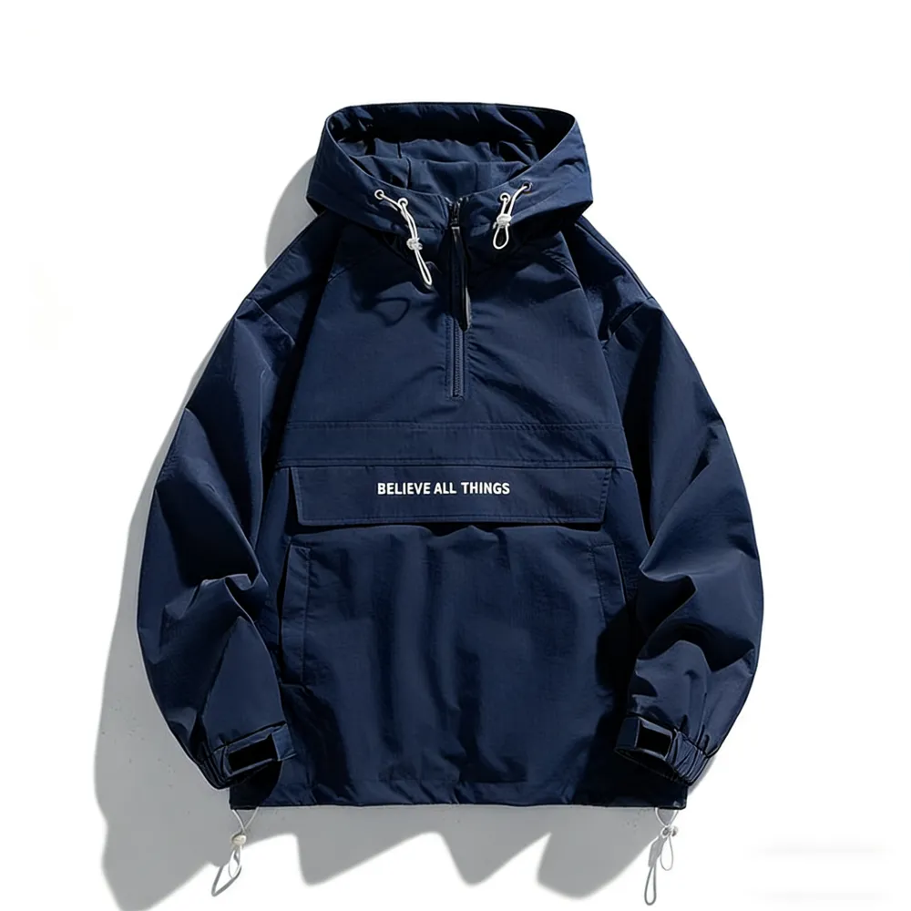 Men's Half Zip Windbreaker Jacket