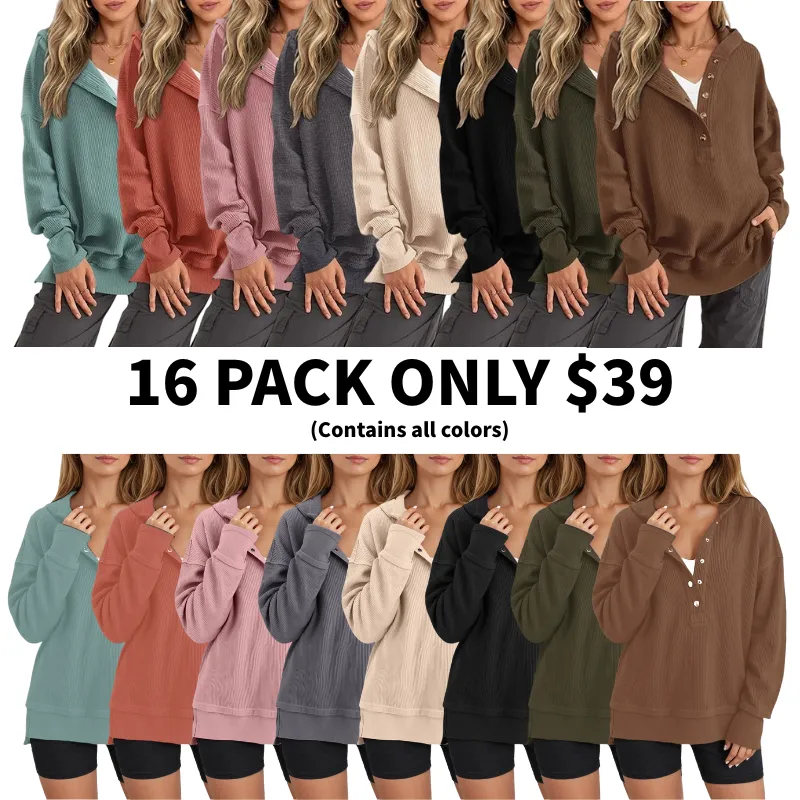 Womens Fashion V Neck Sweatshirt