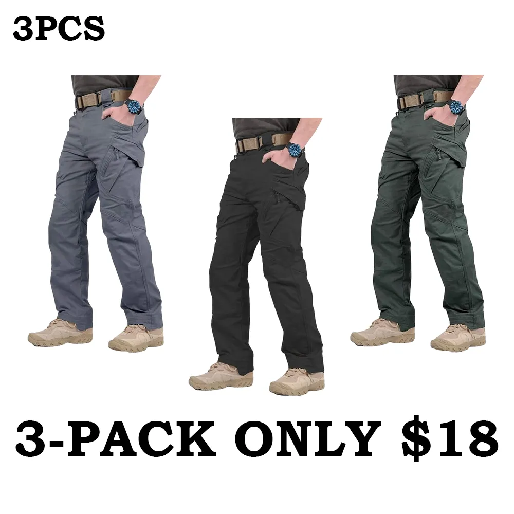 Men's Multi-Pocket Lightweight Casual Work Pants