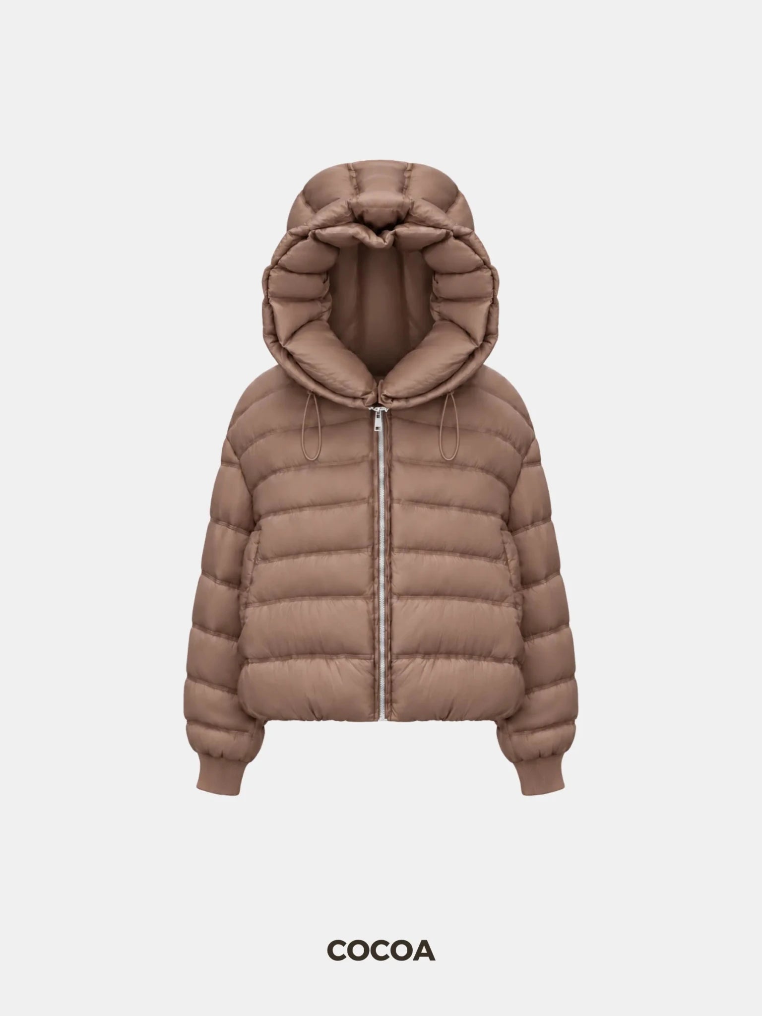Oversized Hood Short Puffer Jacket