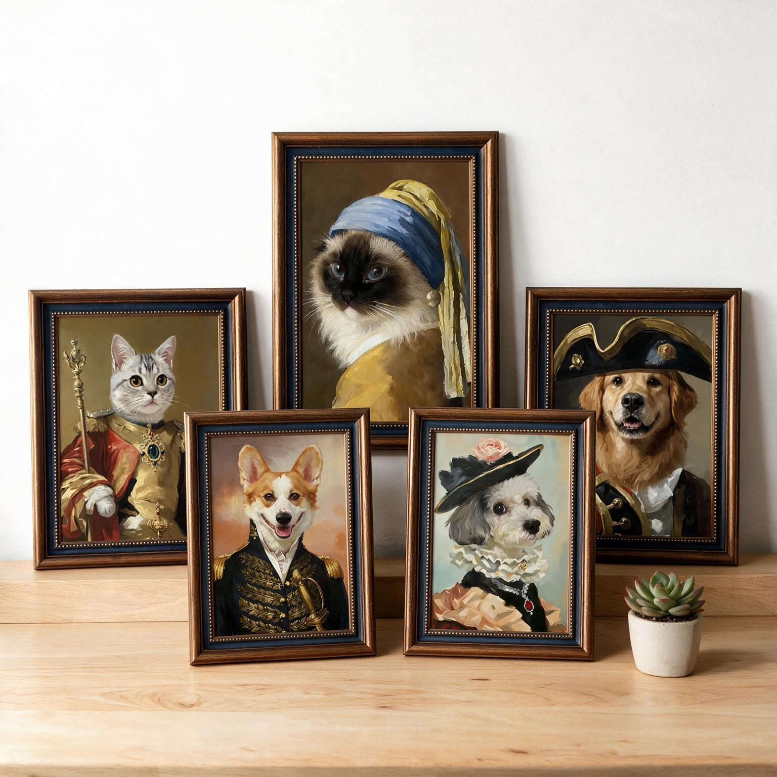 Classic Oil Pet Portrait