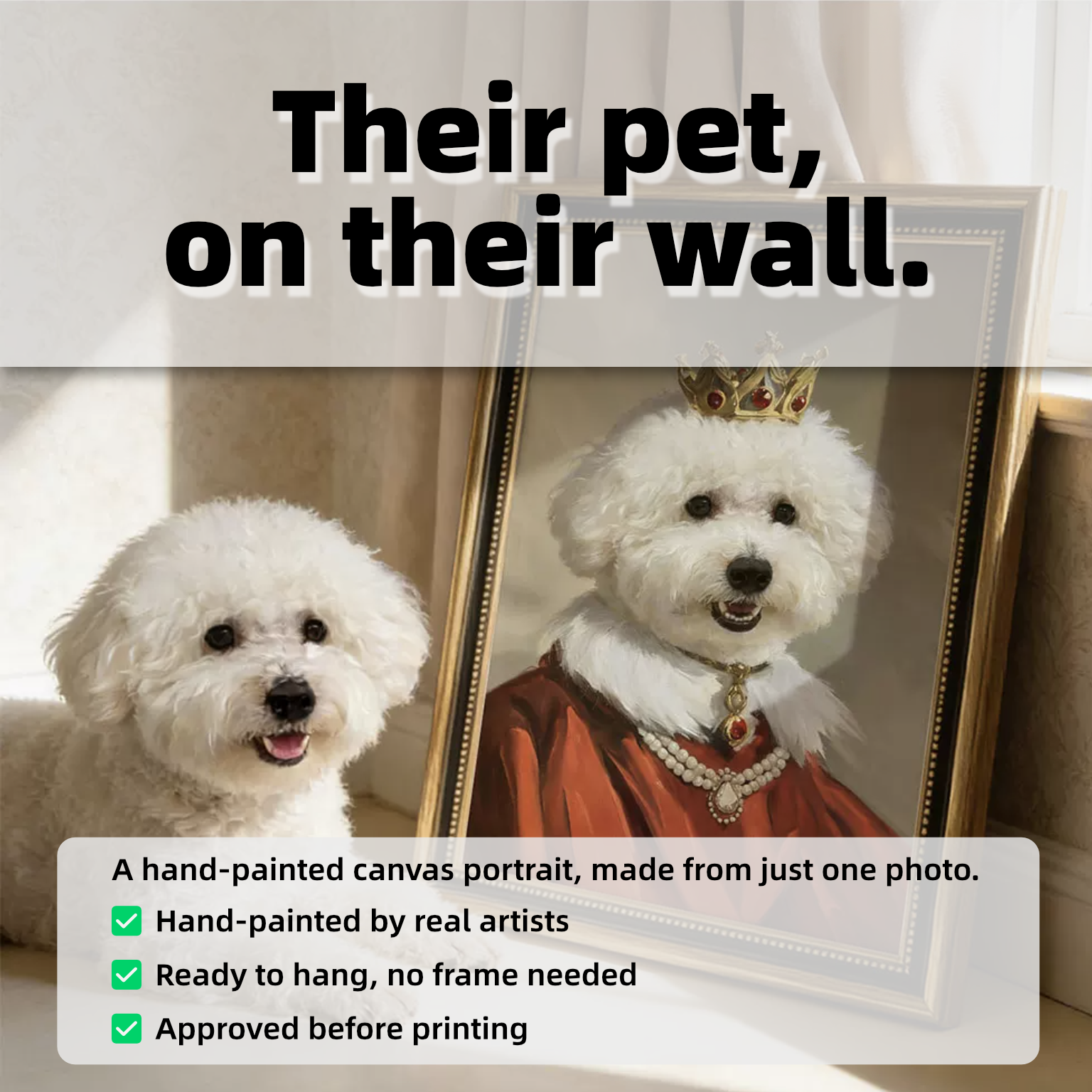 Classic Oil Pet Portrait