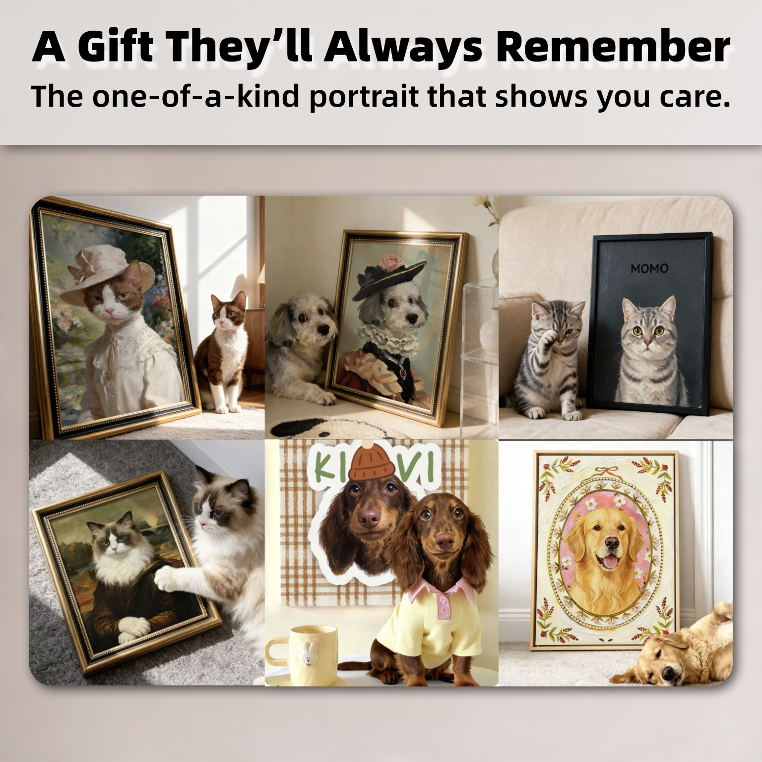 Classic Oil Pet Portrait