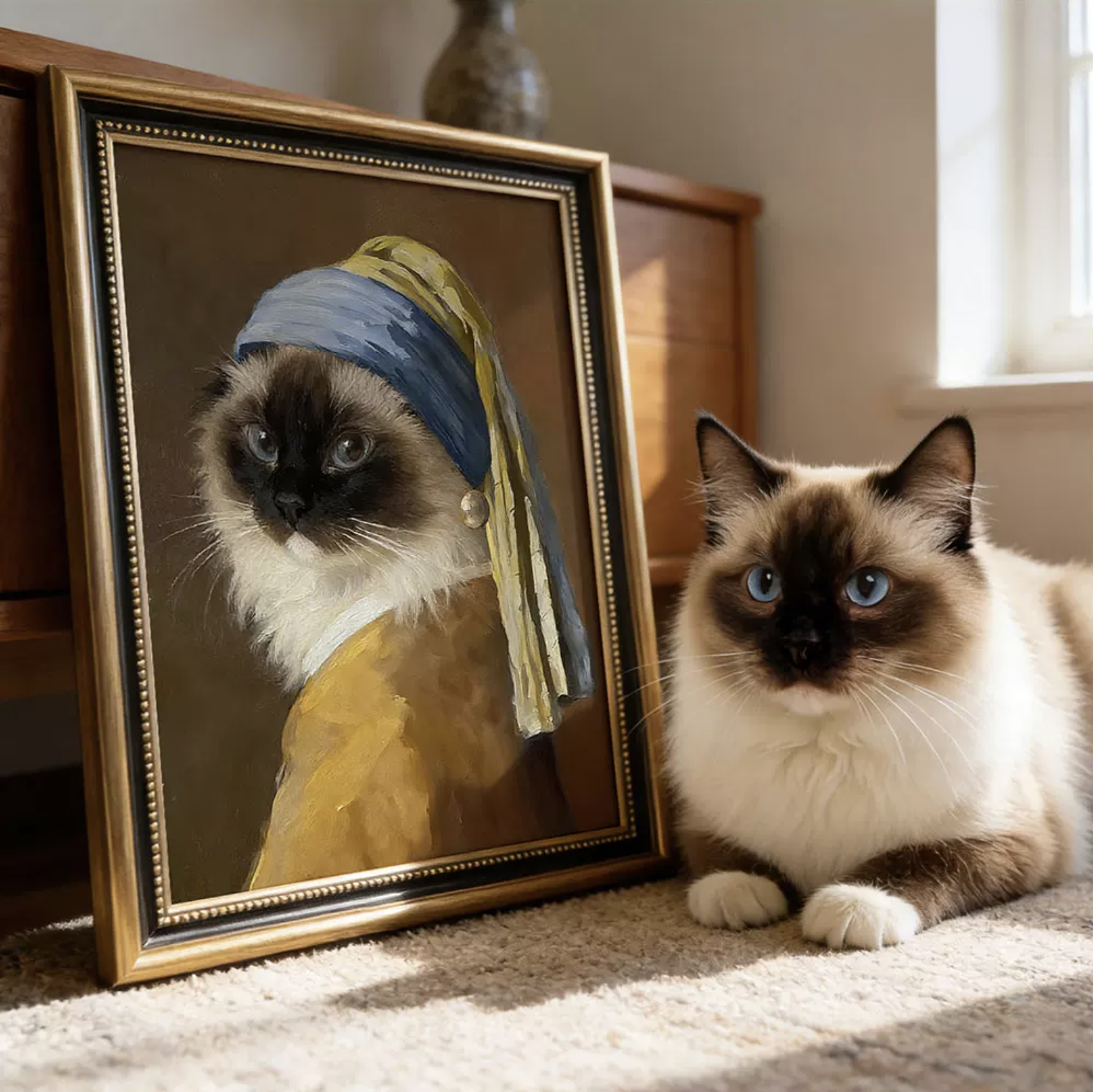 Classic Oil Pet Portrait