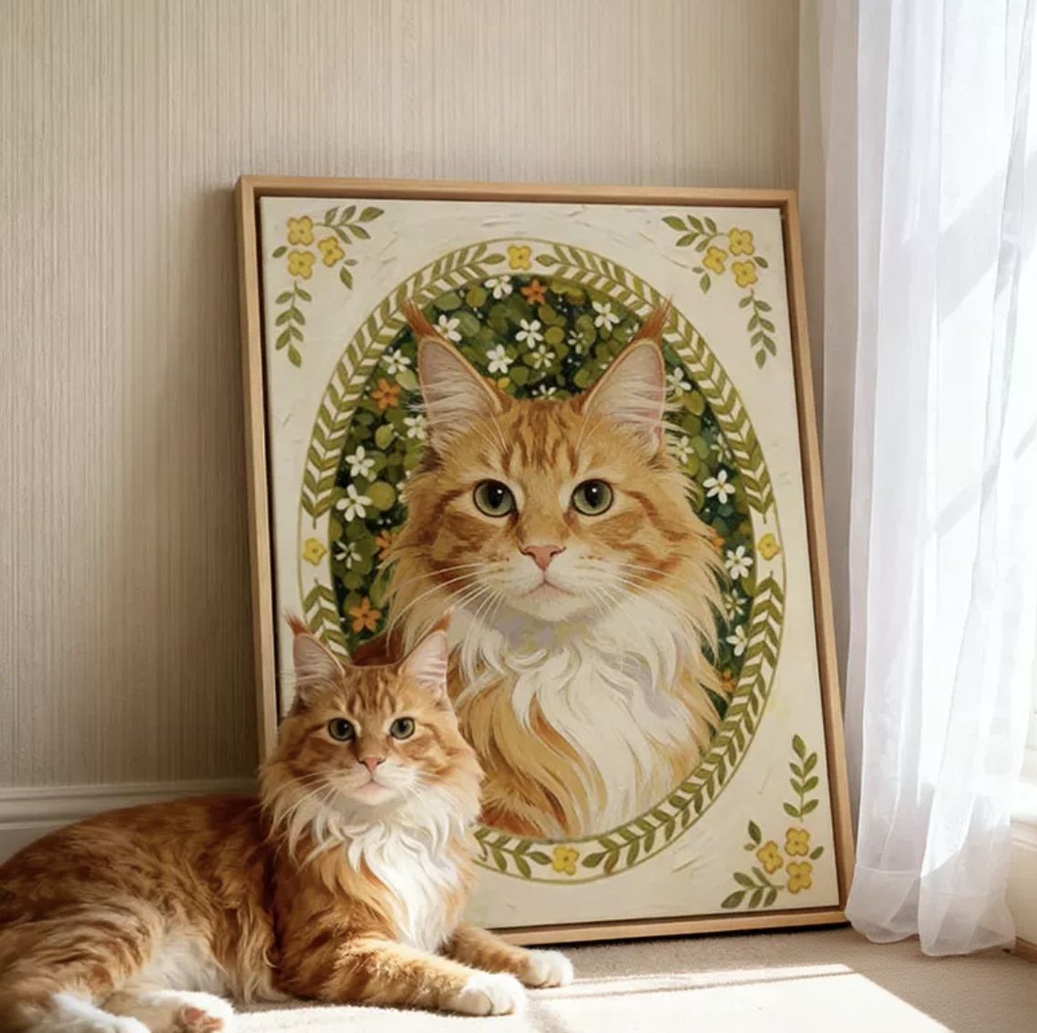French Vintage Pet Portrait