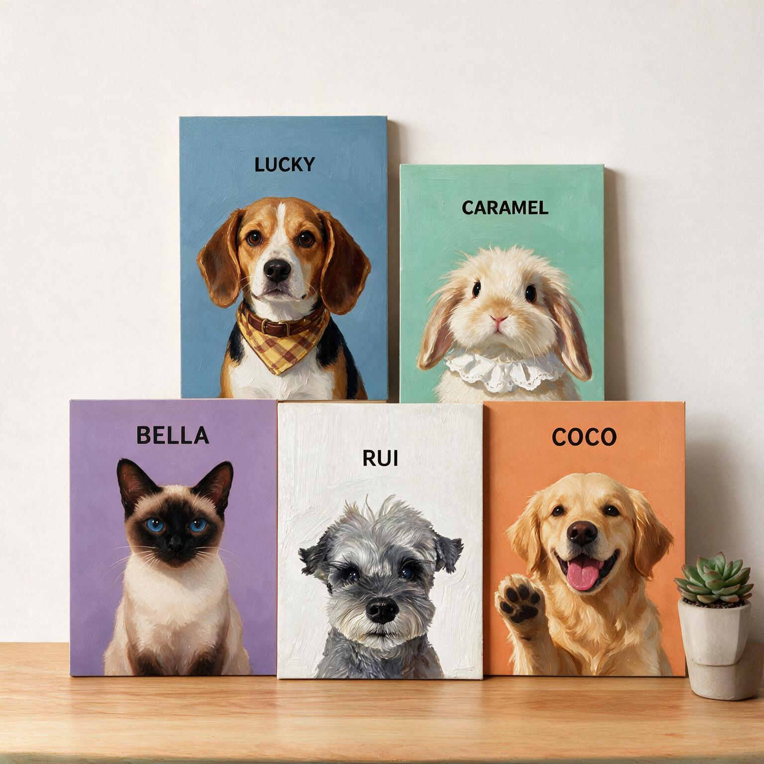 Minimalist Pet Portrait