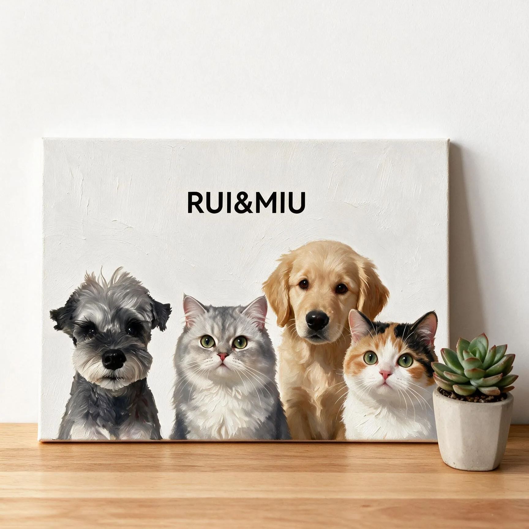 The Heritage Collection – Multi-Pet Family Portrait