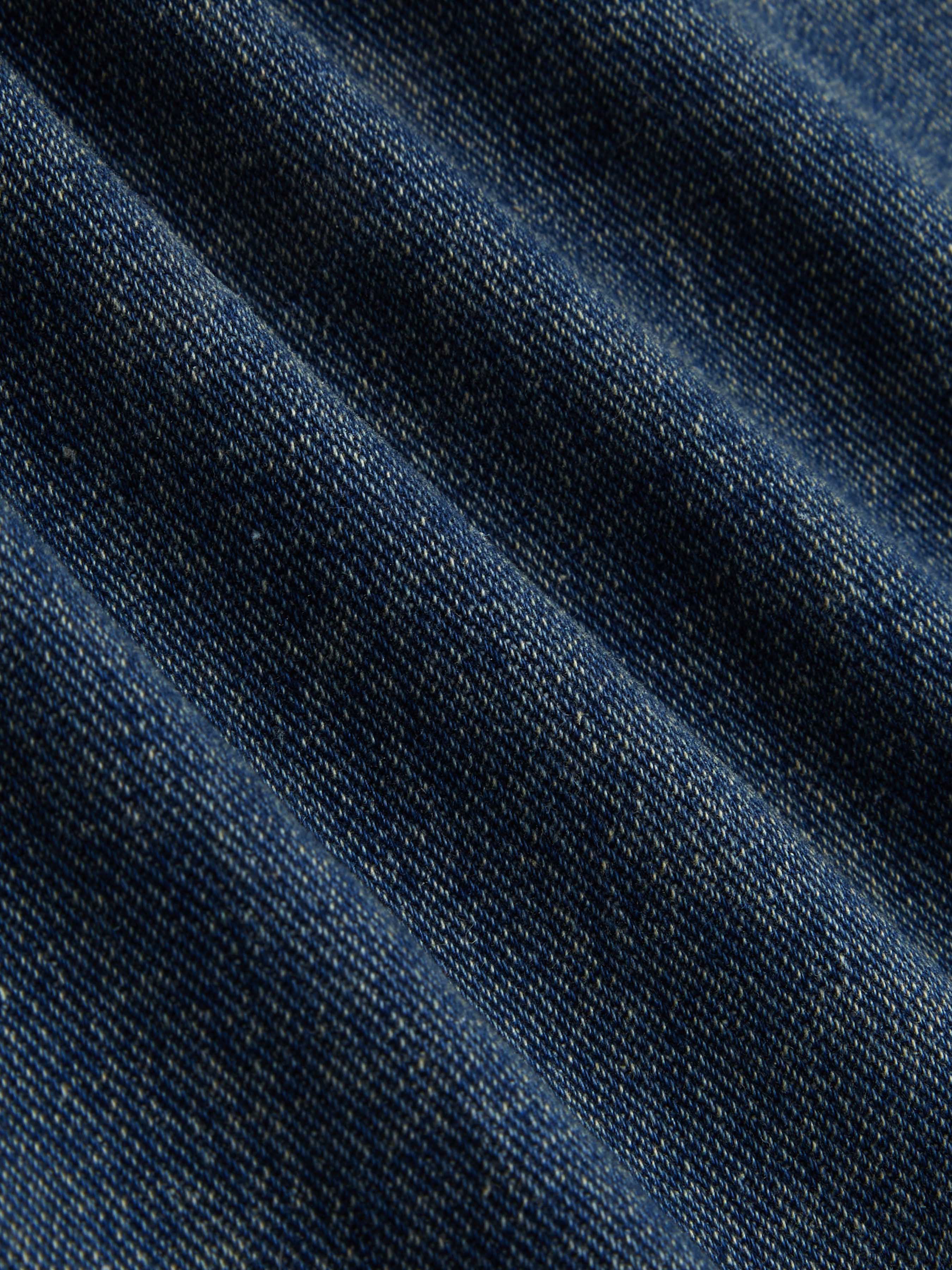 Denim Low-Rise Baggy Trousers - Indigo
