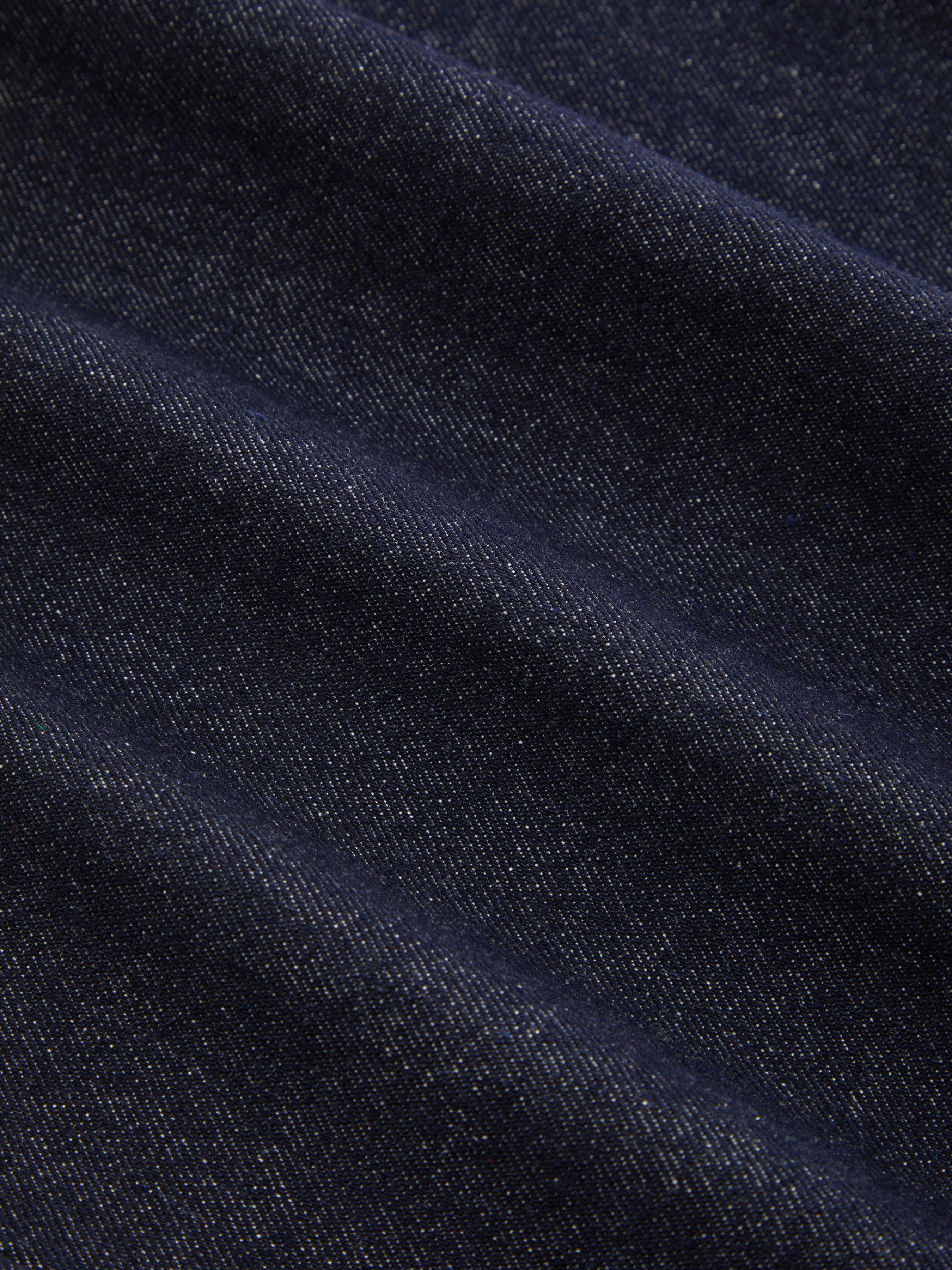 Denim Low-Rise Baggy Trousers - Dark denim