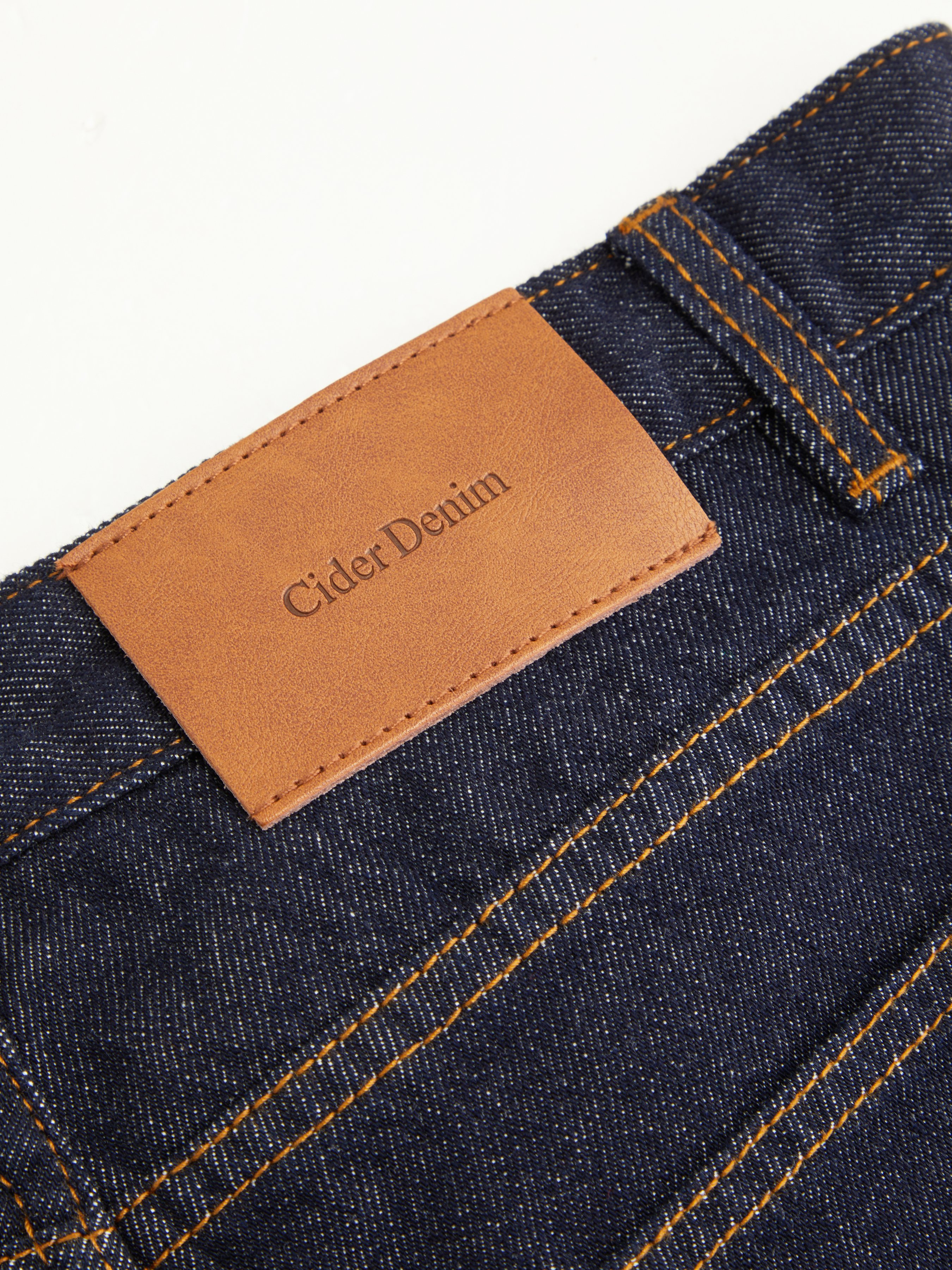 Denim Low-Rise Baggy Trousers - Dark denim