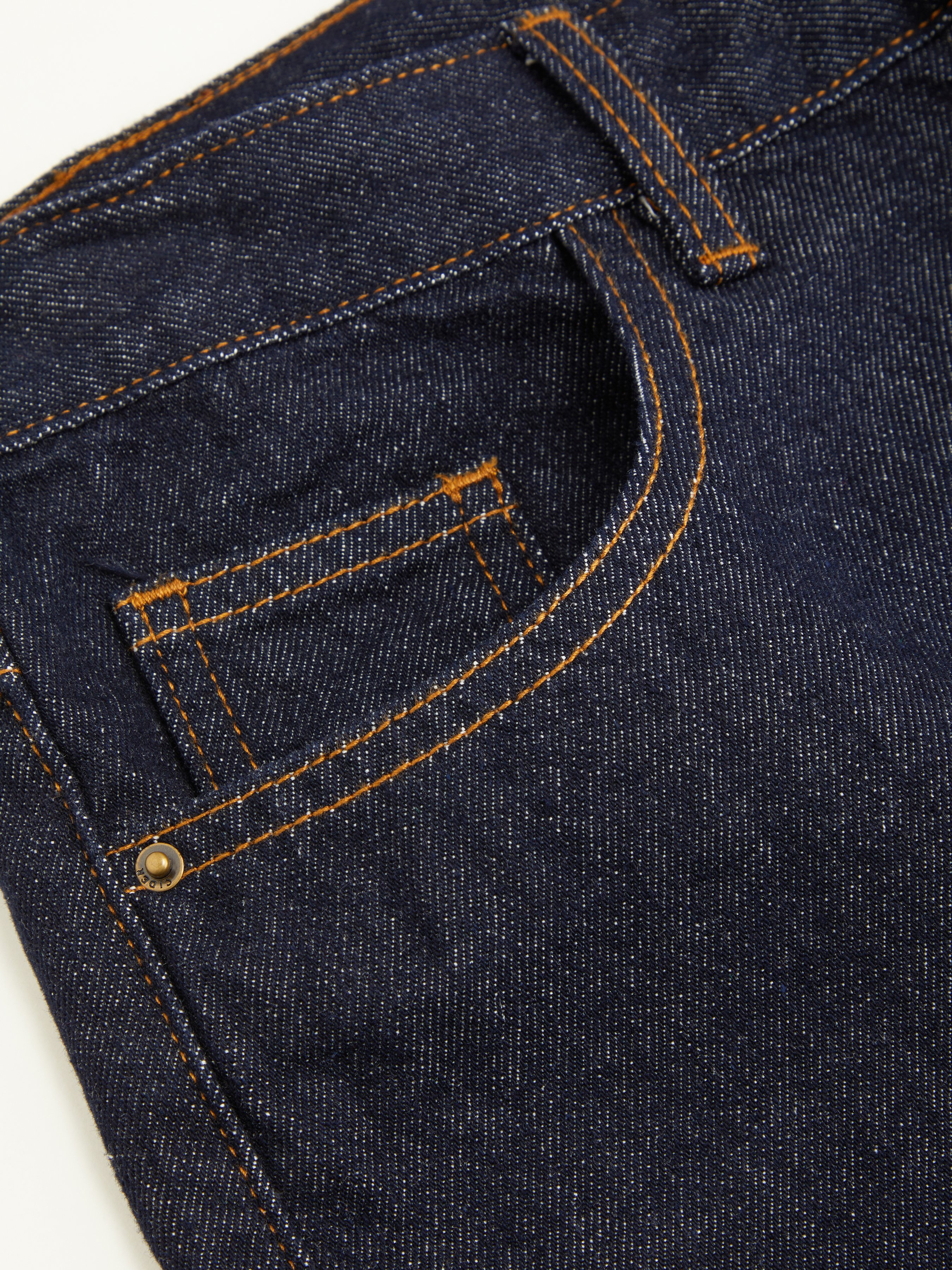 Denim Low-Rise Baggy Trousers - Dark denim