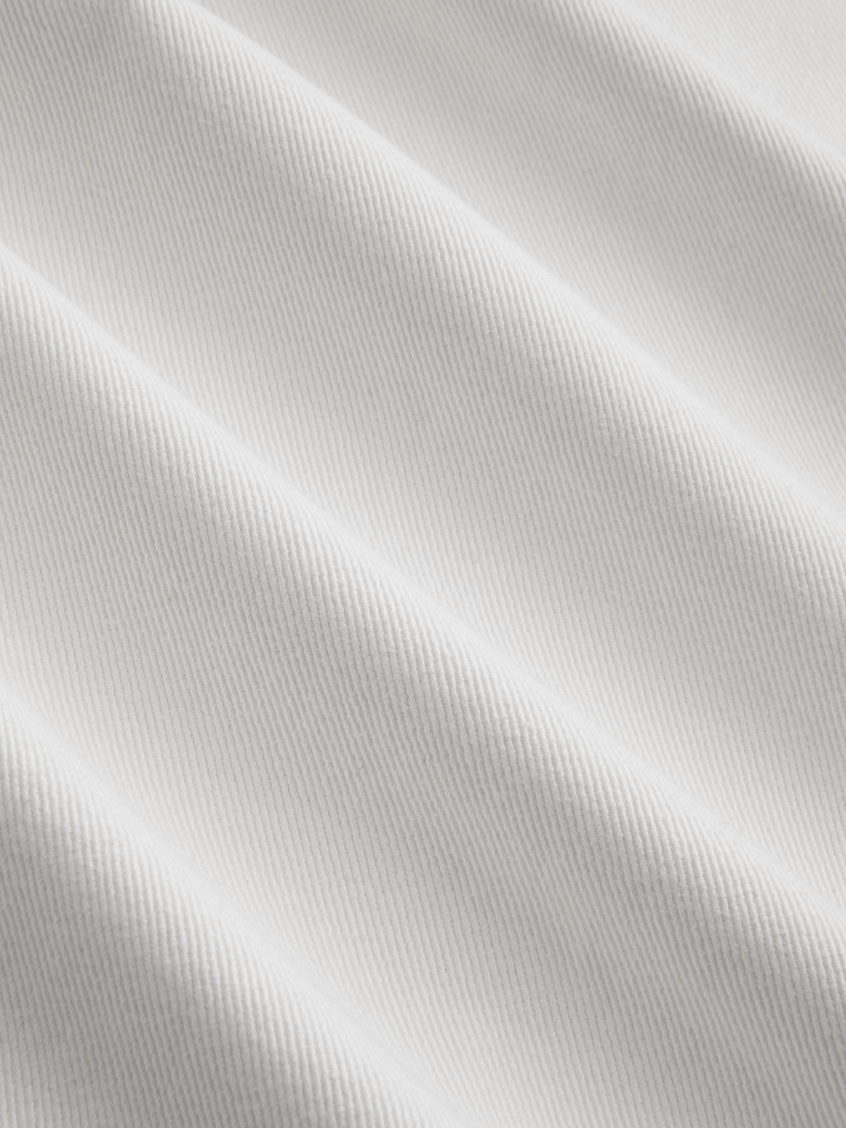 Denim Low-Rise Baggy Trousers - White