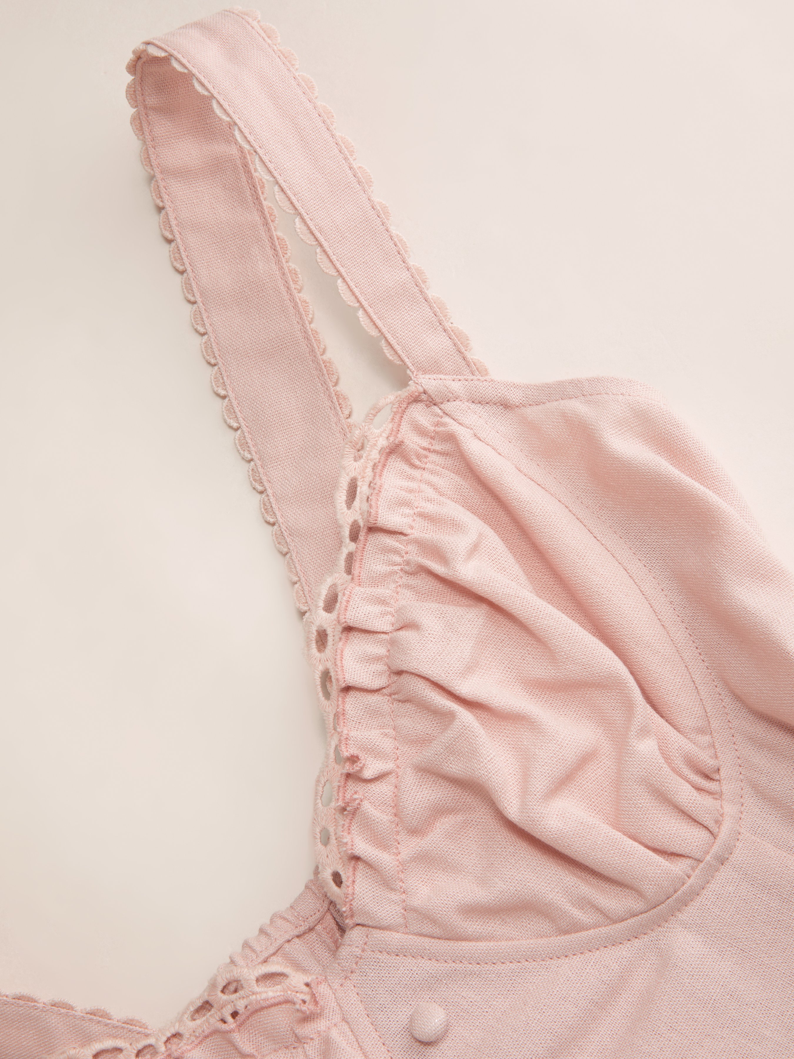 Cotton-blend Sculptural U-neckline Ruffled Lace Up Flared Maxi Dress - Pink