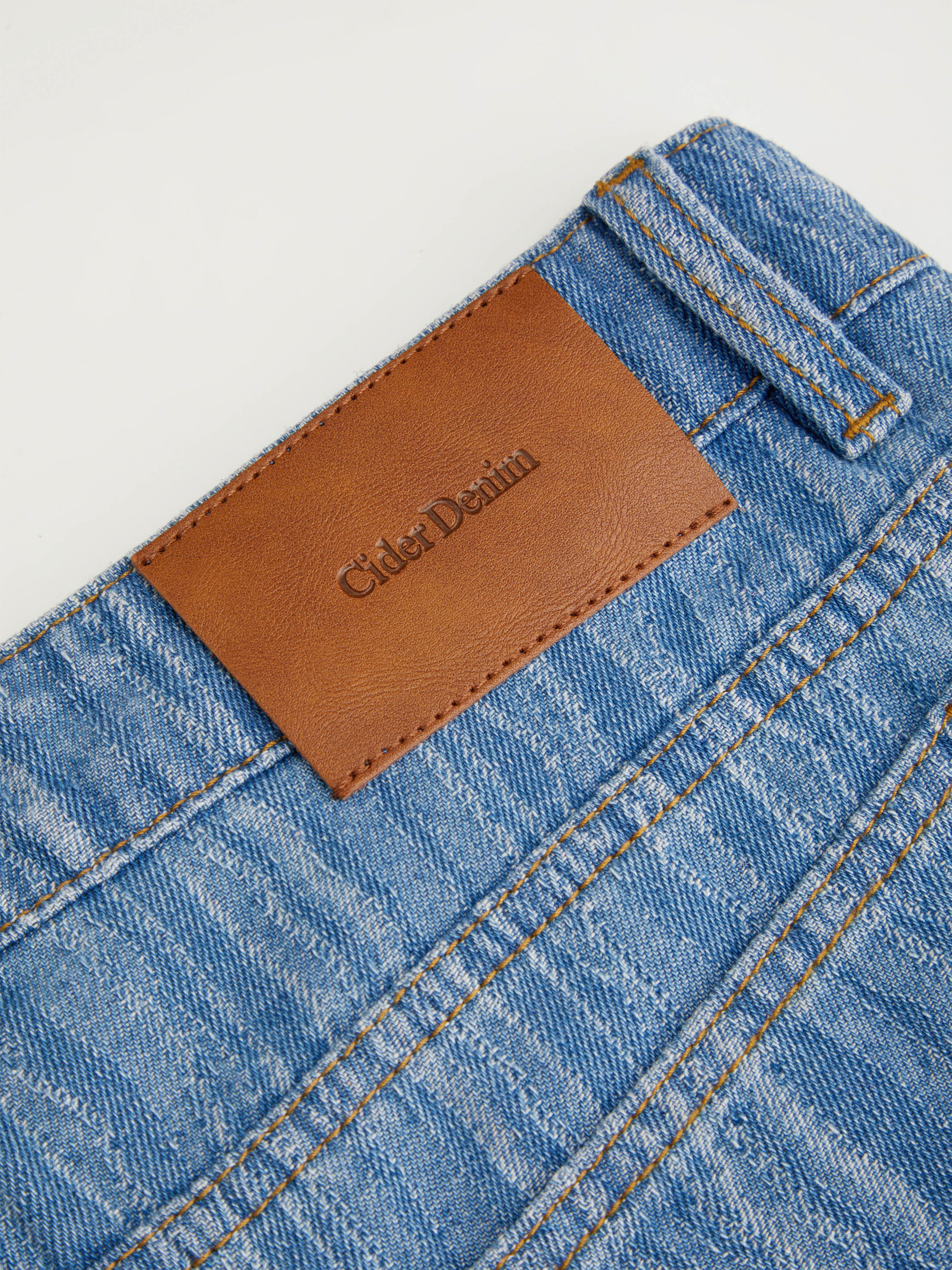 Denim Low Rise Wide Leg Jeans