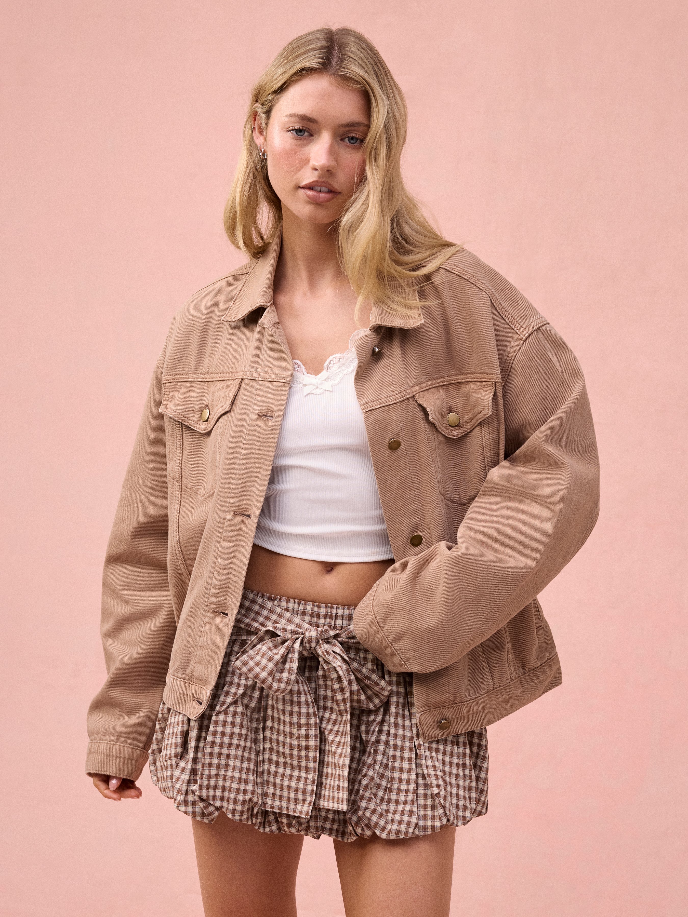 The Boyfriend Jacket - Washed Khaki