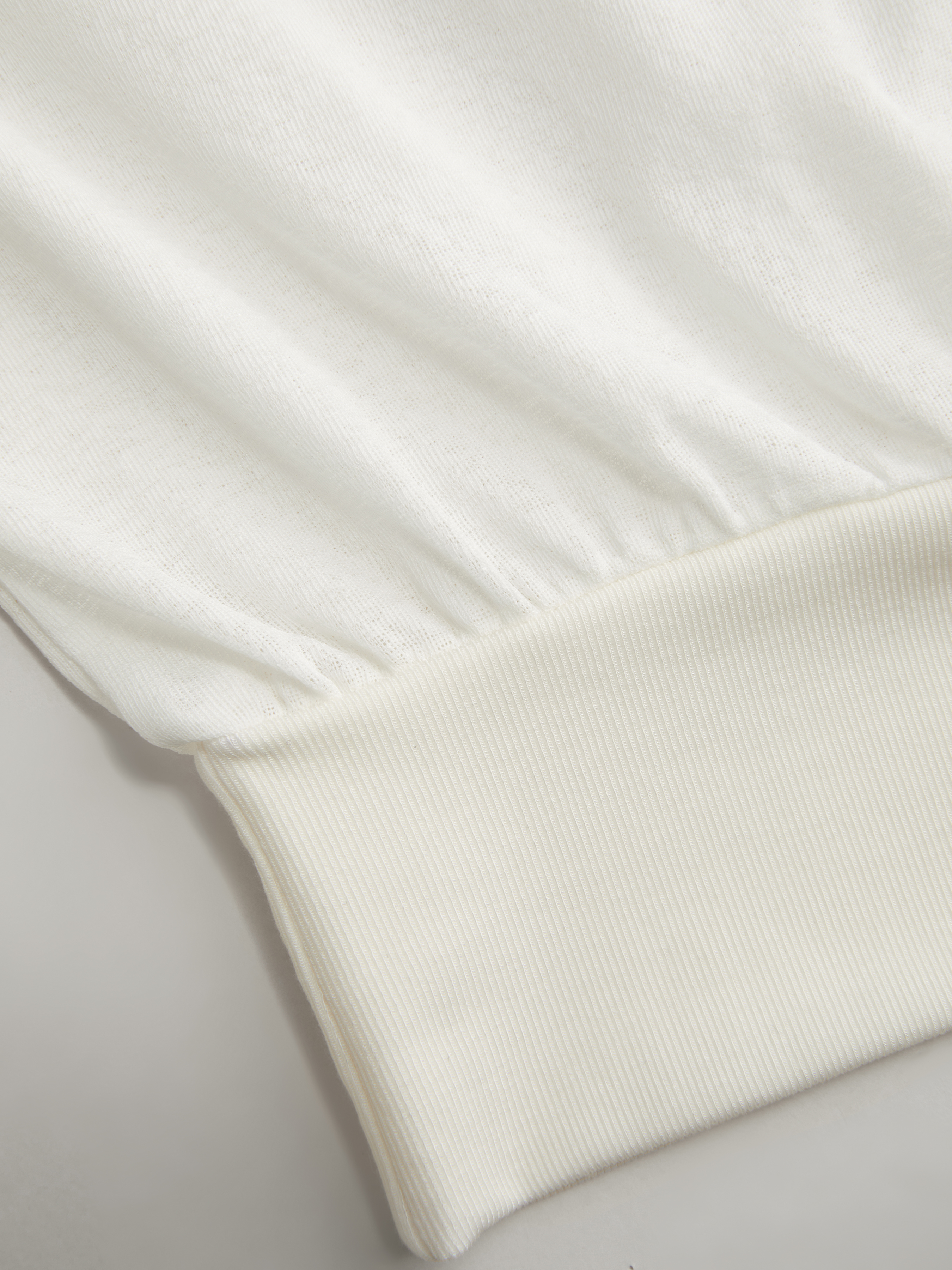 Cotton-blend Textured Asymmetrical Neck Lantern Sleeve Oversized Top & Cami Top - Beige