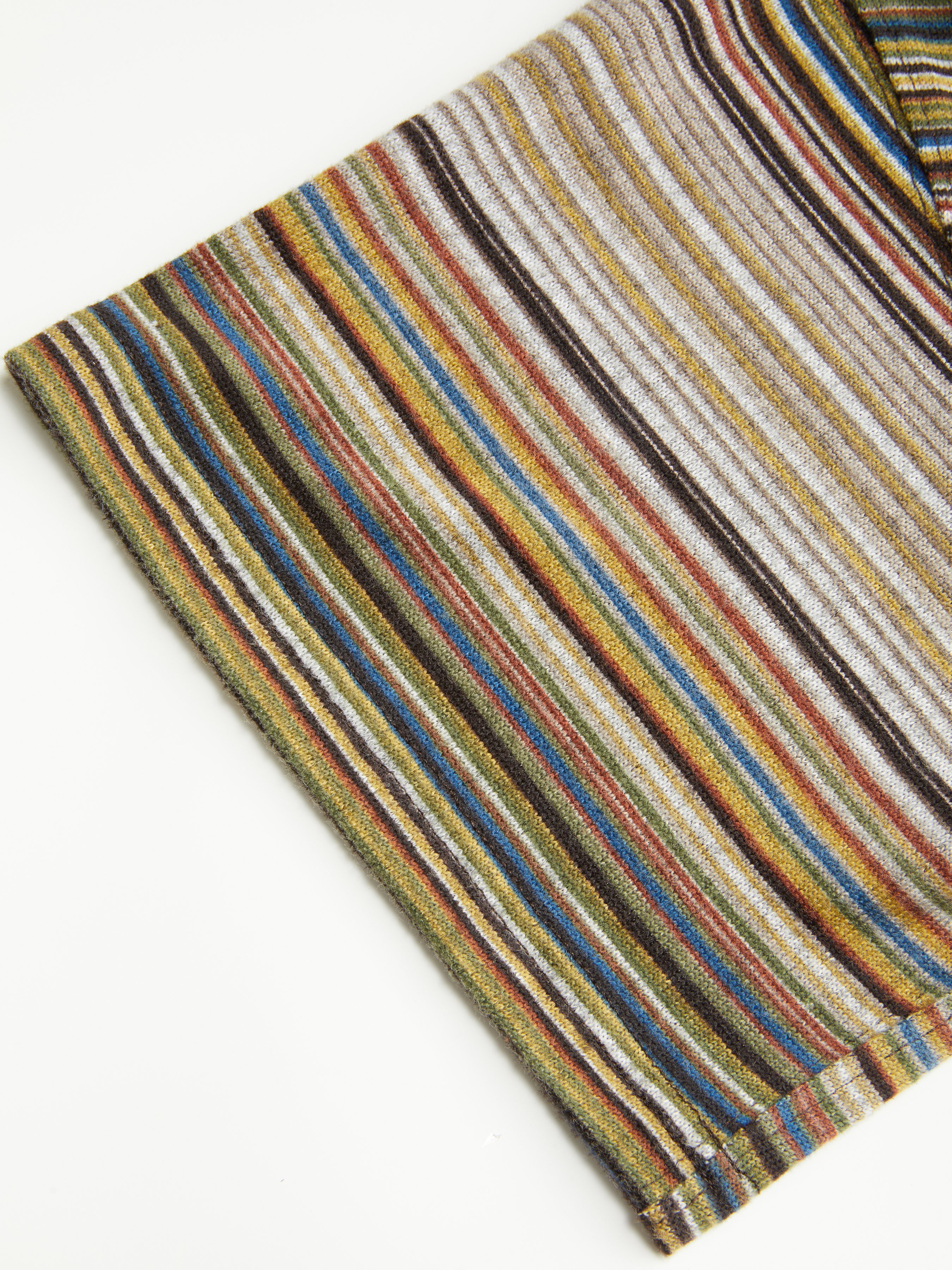 Cotton-blend Stripe Round Neckline Mid-length Sleeve Cinched Waist Tee - Chocolate