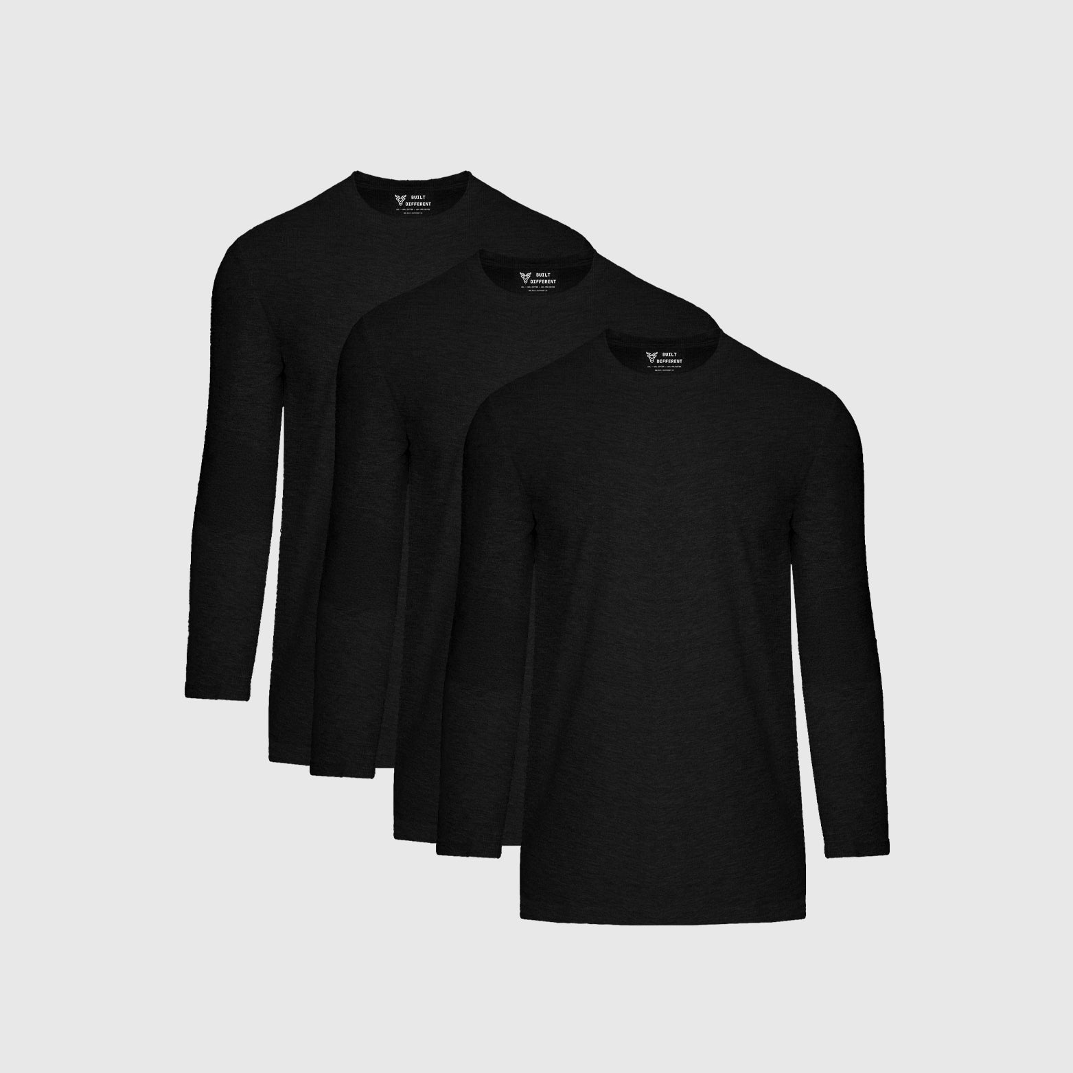 Tall Black Long Sleeve 3-Pack