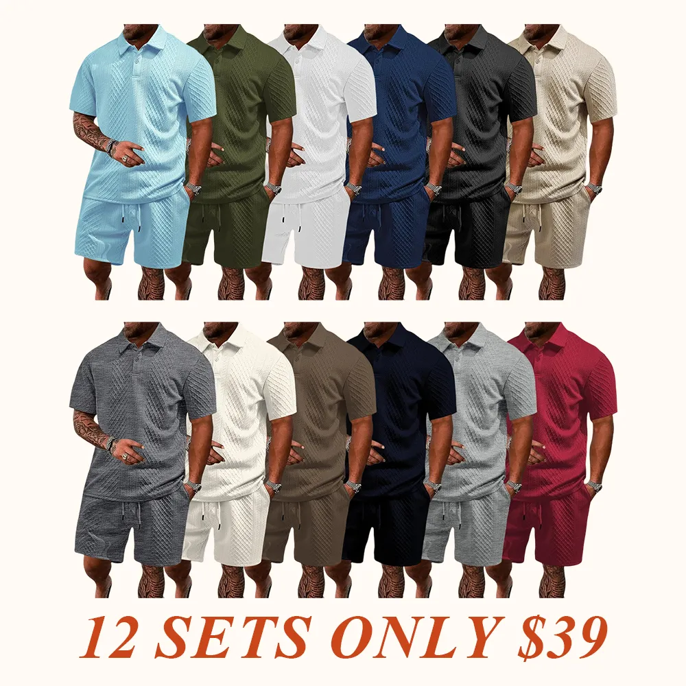 🔥Limited Time Sale-2026 Trending Men's Polo & Shorts Set – Breathable Summer Outfit