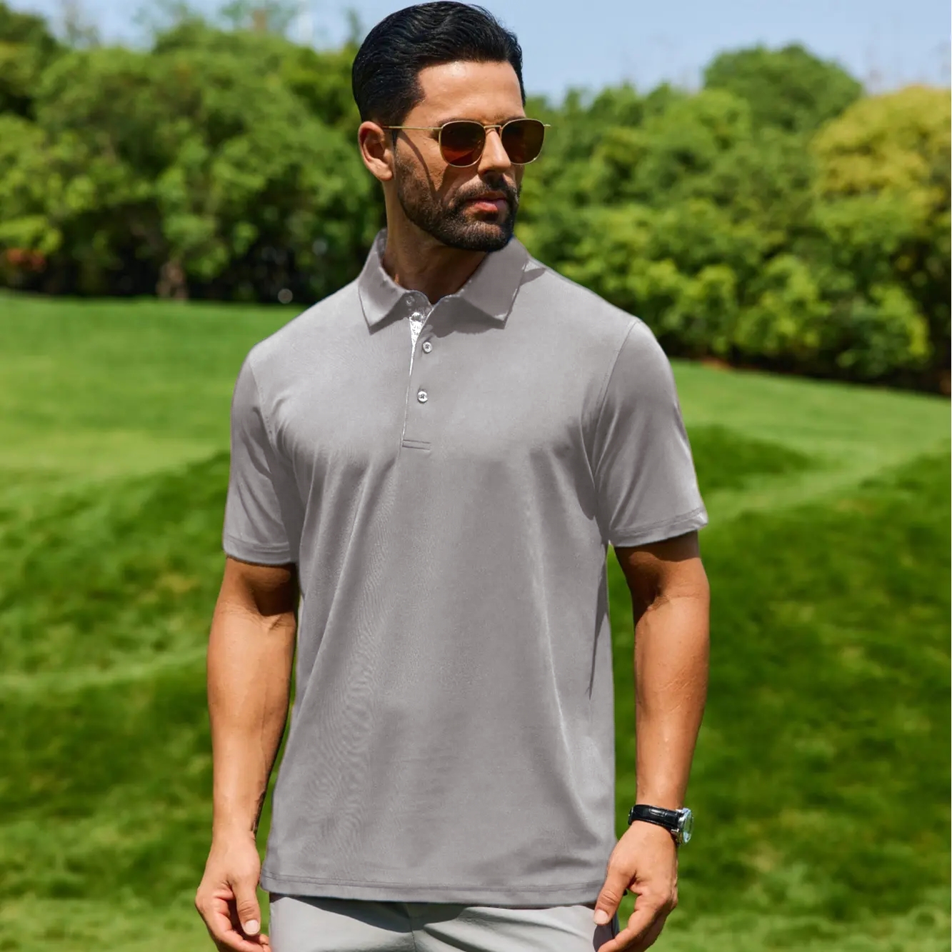 Men's Polo Shirts – Soft Breathable Cotton, Short Sleeve, Comfortable Casual Fit