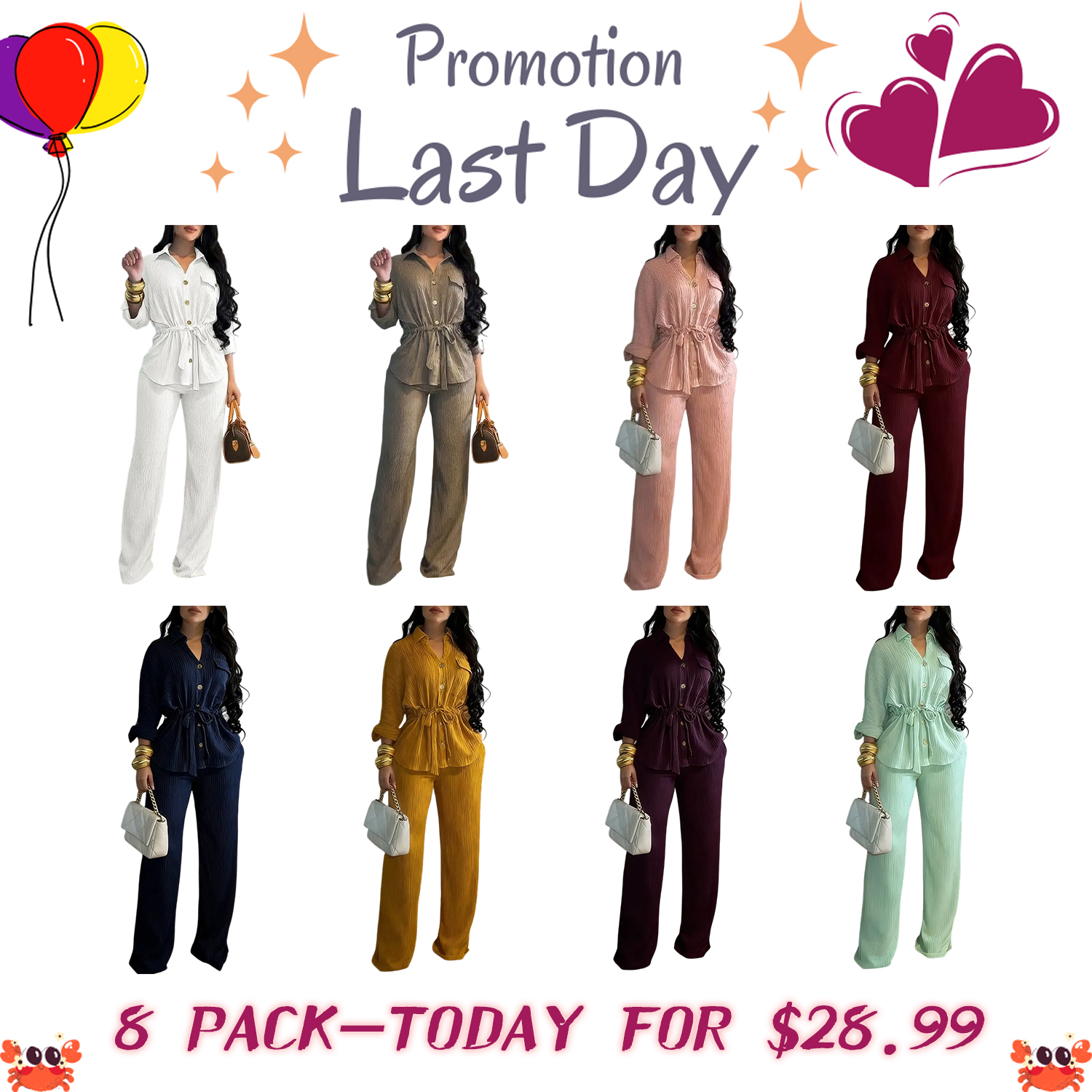⚡FINAL SALE⚡-Women's Retro-Style Two-Piece Commuter Suit