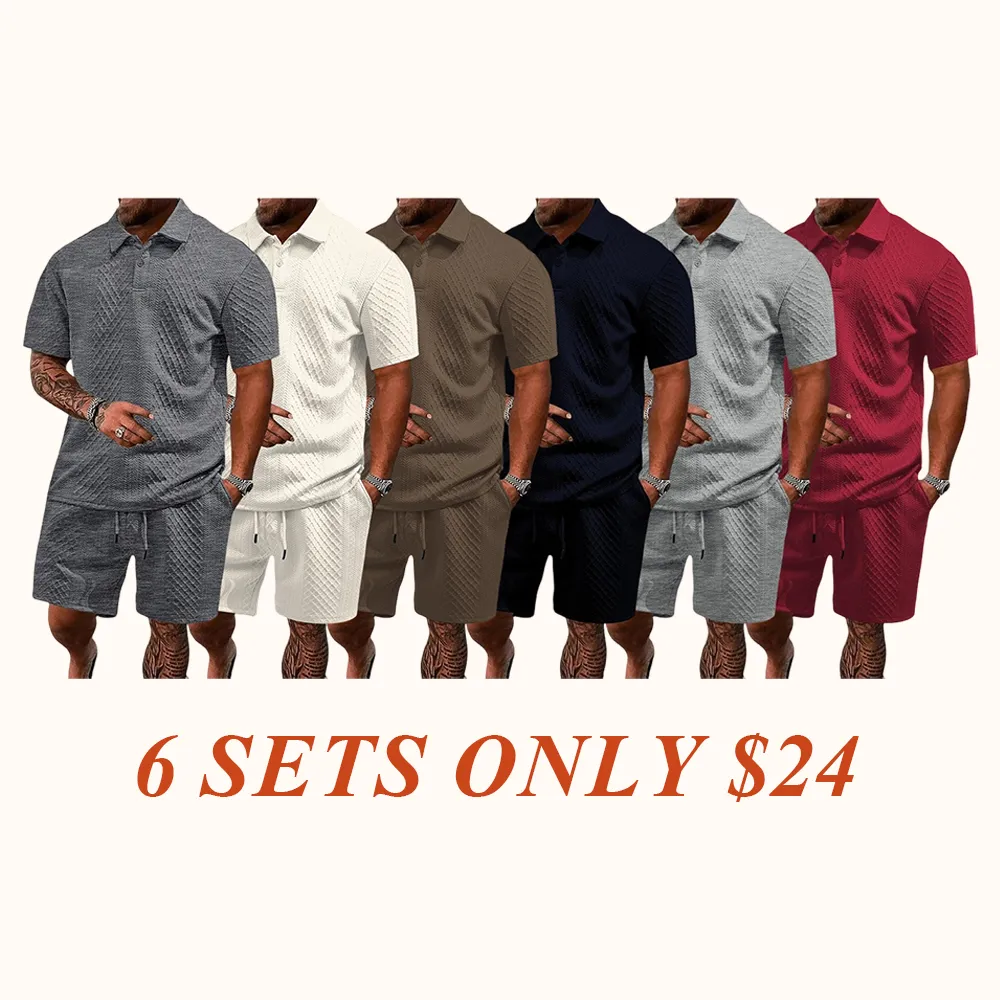 🔥Limited Time Sale-2026 Trending Men's Polo & Shorts Set – Breathable Summer Outfit