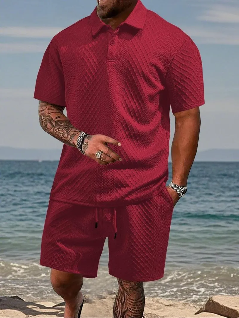 🔥Limited Time Sale-2026 Trending Men's Polo & Shorts Set – Breathable Summer Outfit