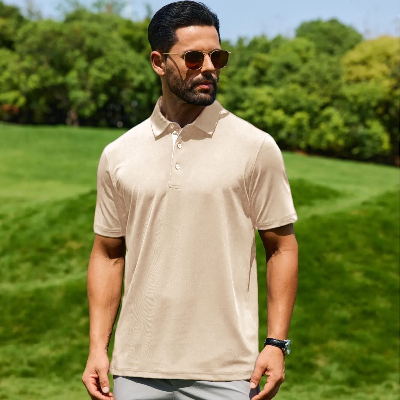 Men's Polo Shirts – Soft Breathable Cotton, Short Sleeve, Comfortable Casual Fit