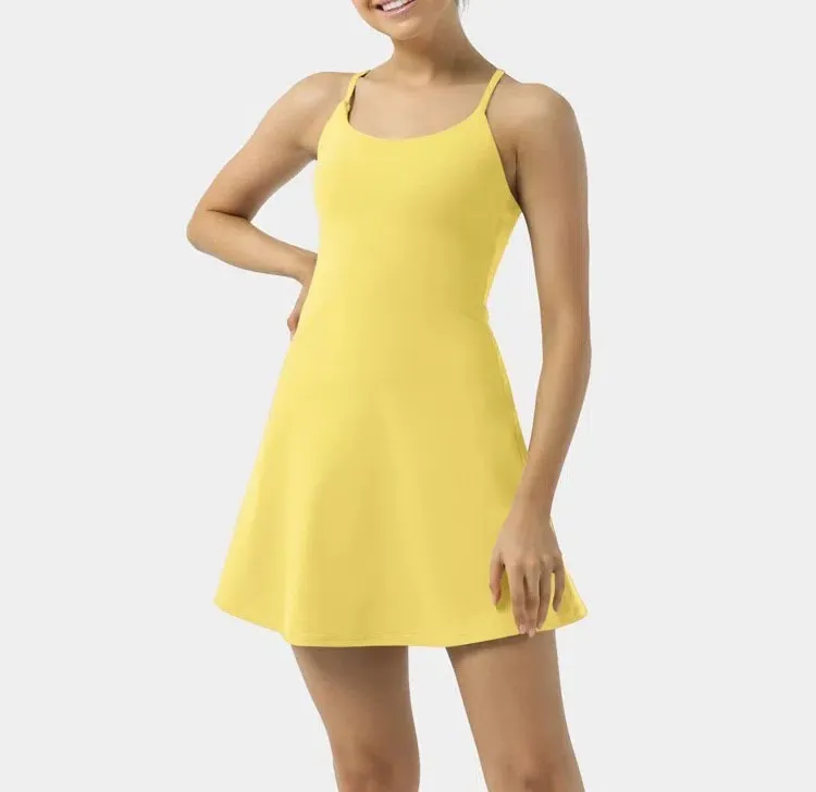 🔥Flash Sale⚡Women's Softly Zero Plush Backless Active Dress-Easy Peezy