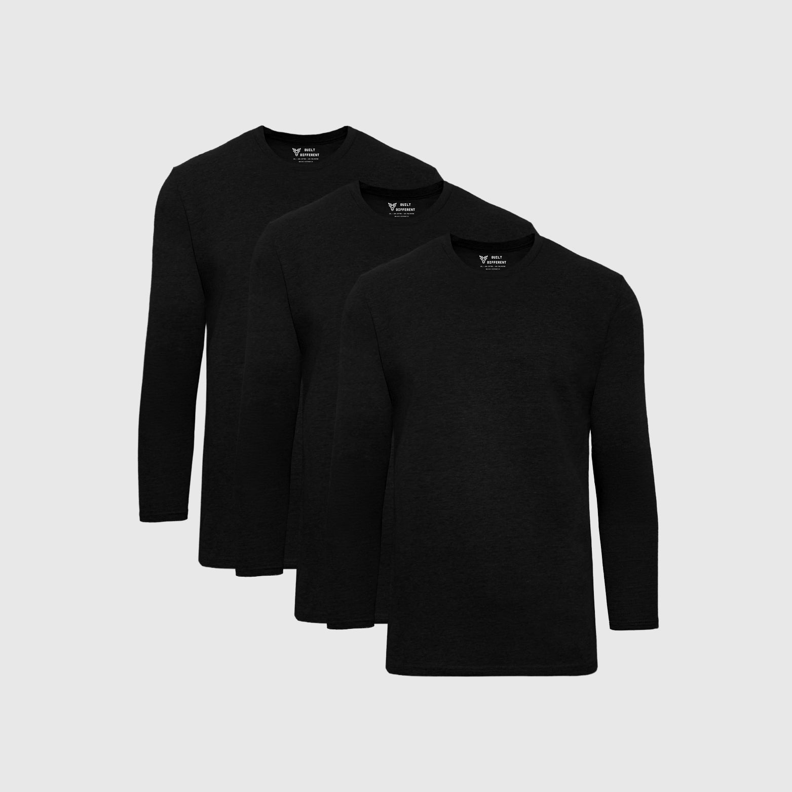 Black Long Sleeve 3-Pack