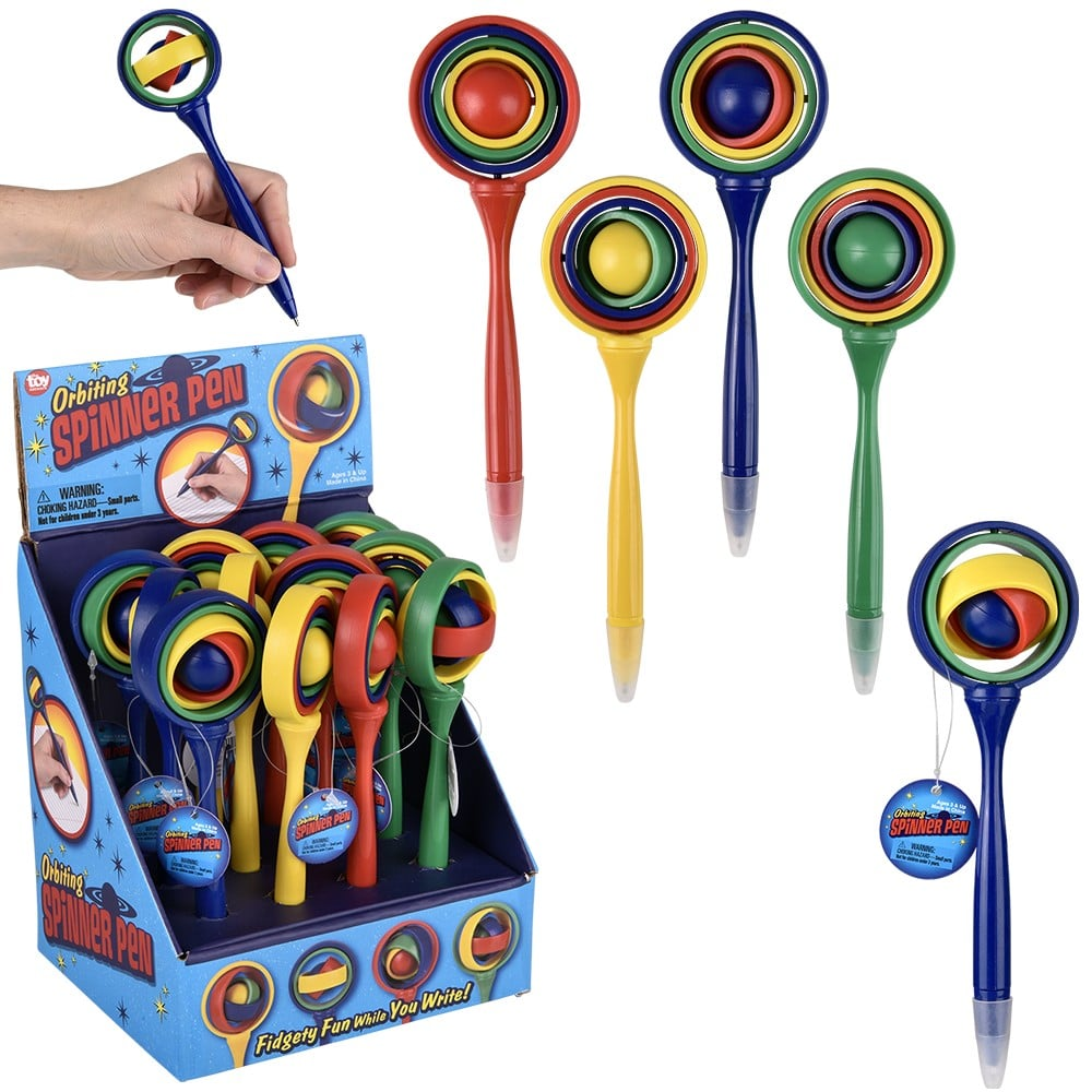 7" Orbiting Spinner Pen 12ct