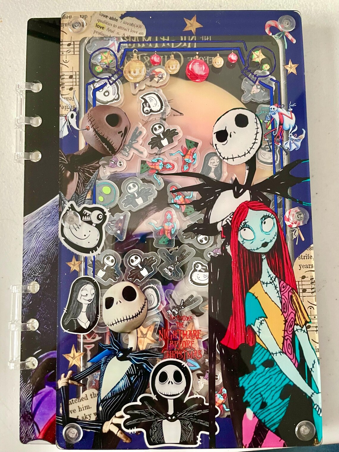 Acrylic Notebook, Shaker Notebook, Junk Journal, School Supplies, Gifts