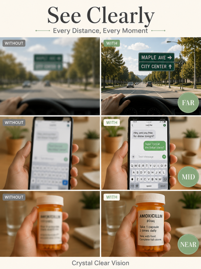 👍Ultra-Light Titanium Smart Progressive Readers: Auto-Focus & Photochromic Lenses