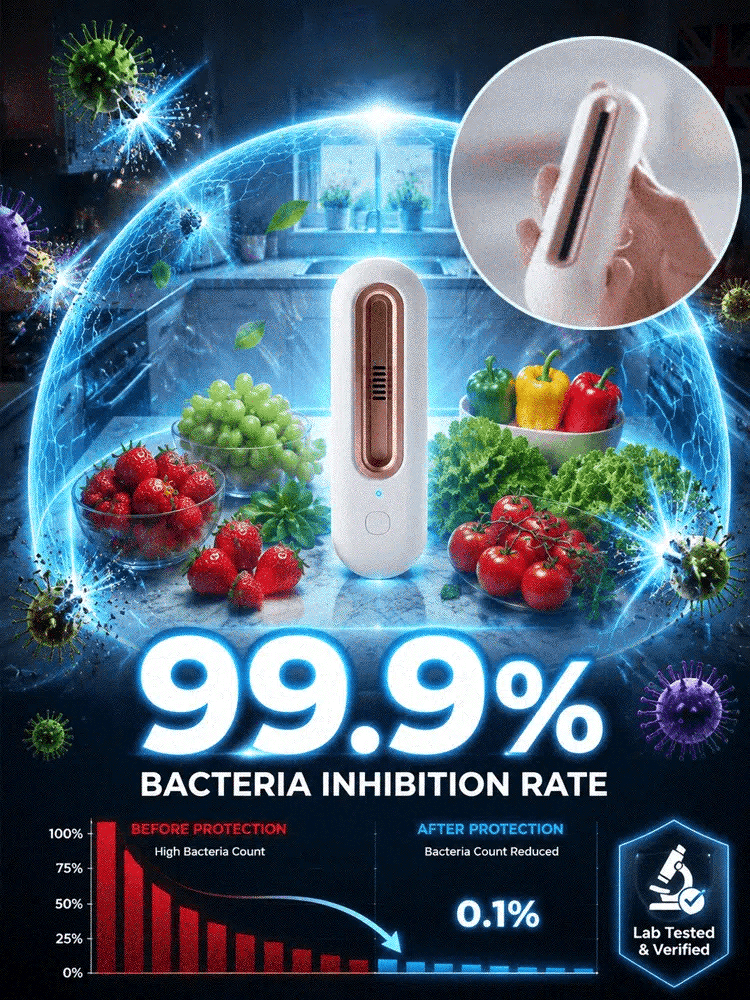 👍Smart Refrigerator Deodorizer & Food Preserver - Keeps Produce Fresh 3X Longer (USB Rechargeable)